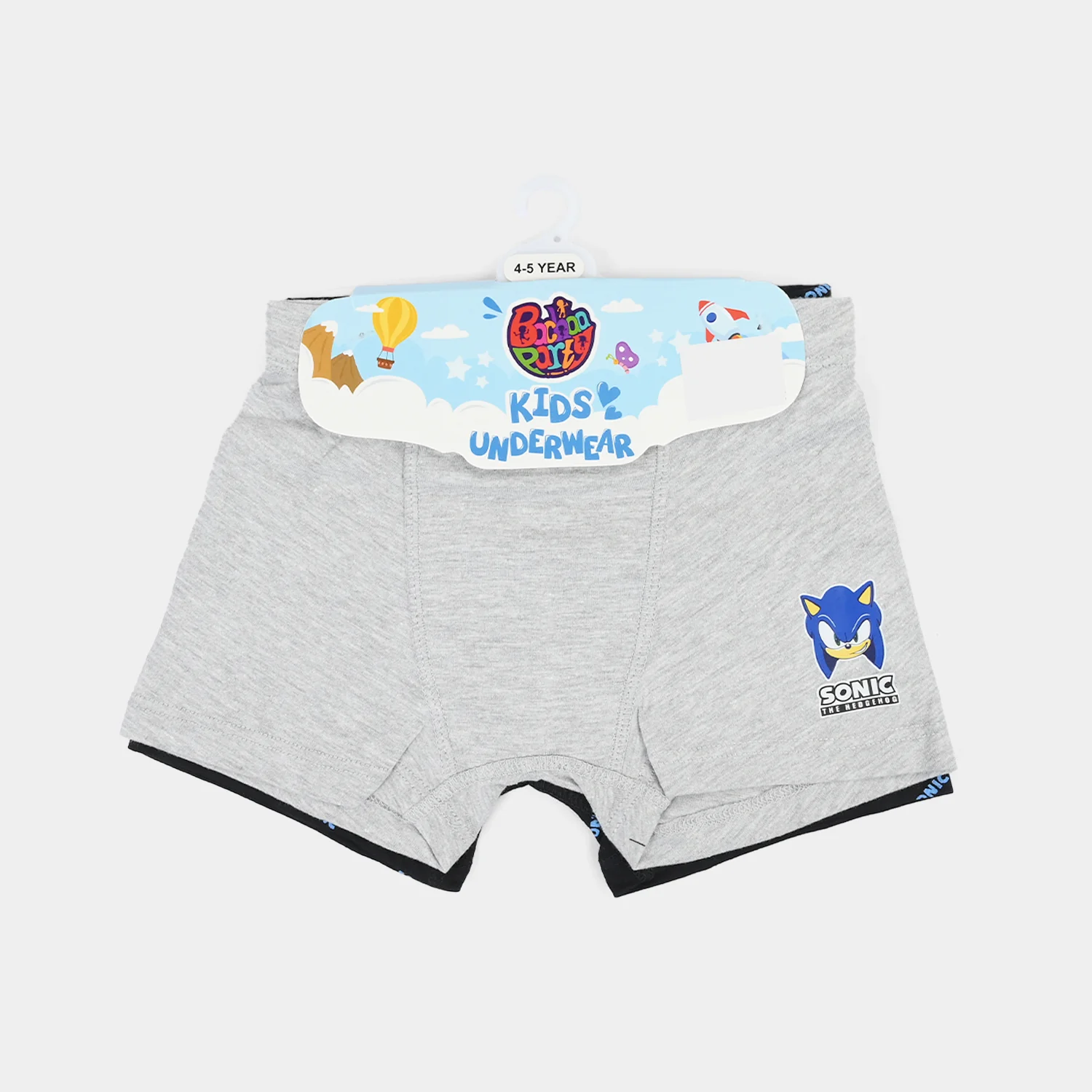 Boys Cotton Jersey Boxers Pack of 2 (Character) - Black/Grey - Image 3