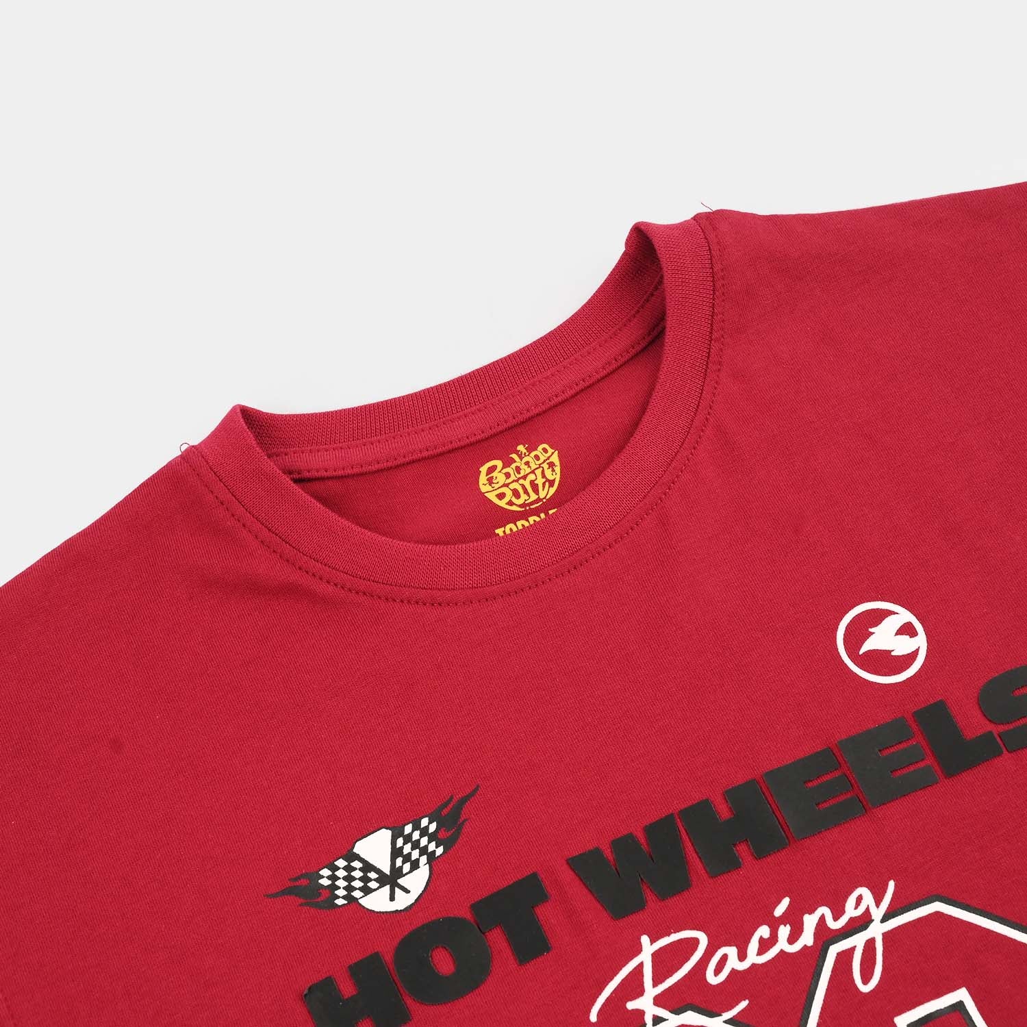 Boys Cotton Jersey Sando Hot Wheels-RED - Image 2