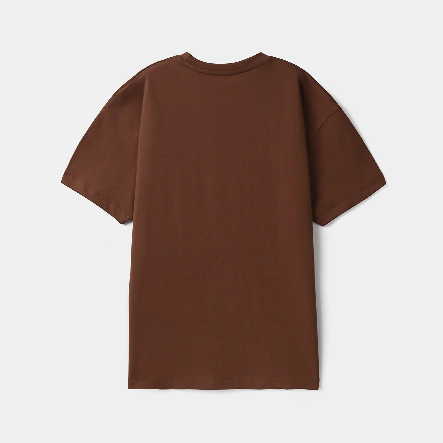 Boys Printed Cotton Jersey T-Shirt - Brown - Image 4