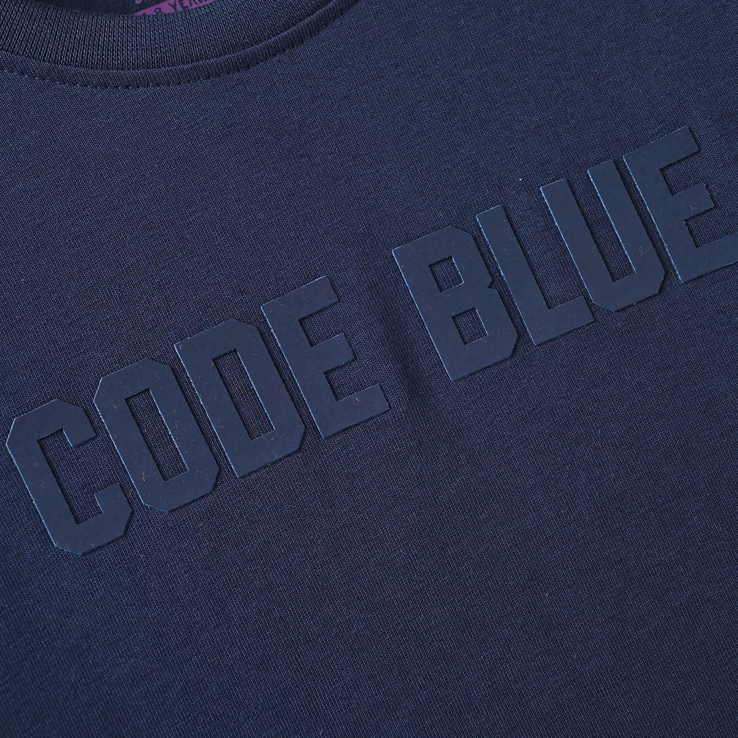 Boys Cotton Jersey T-Shirt F/S Code Blue-NAVY - Image 2