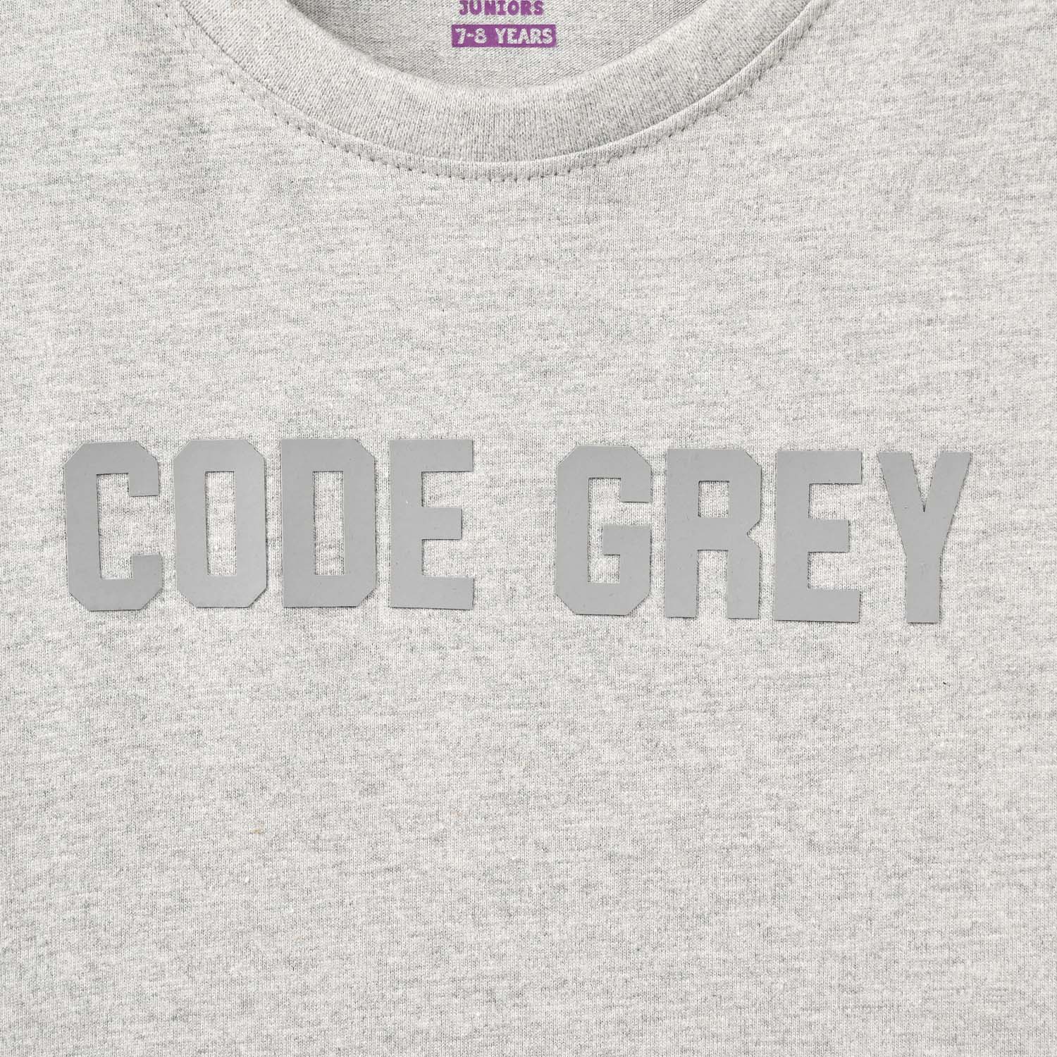 Boys Cotton Jersey T-Shirt F/S Code Grey-Heater Grey - Image 2
