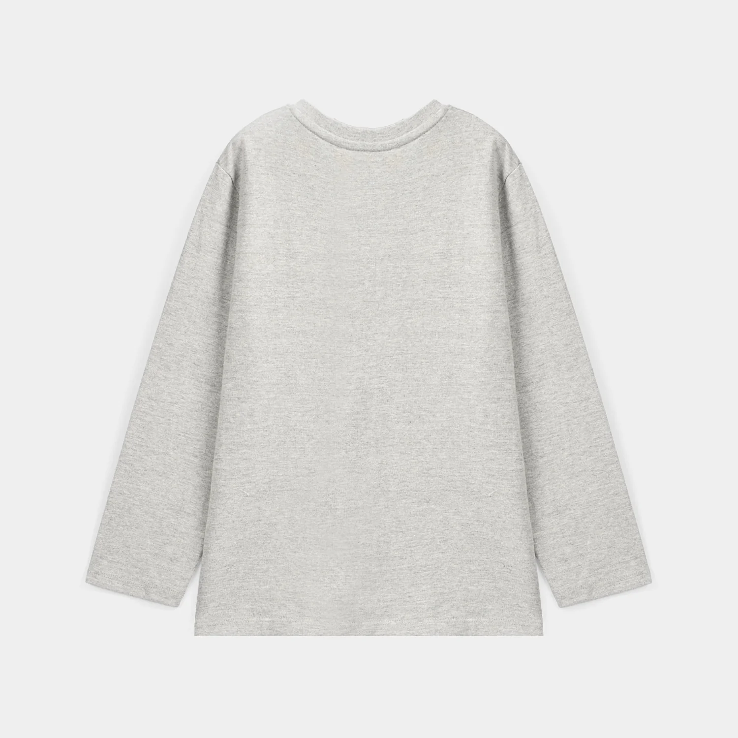Boys Cotton Jersey T-Shirt F/S Code Grey-Heater Grey - Image 4
