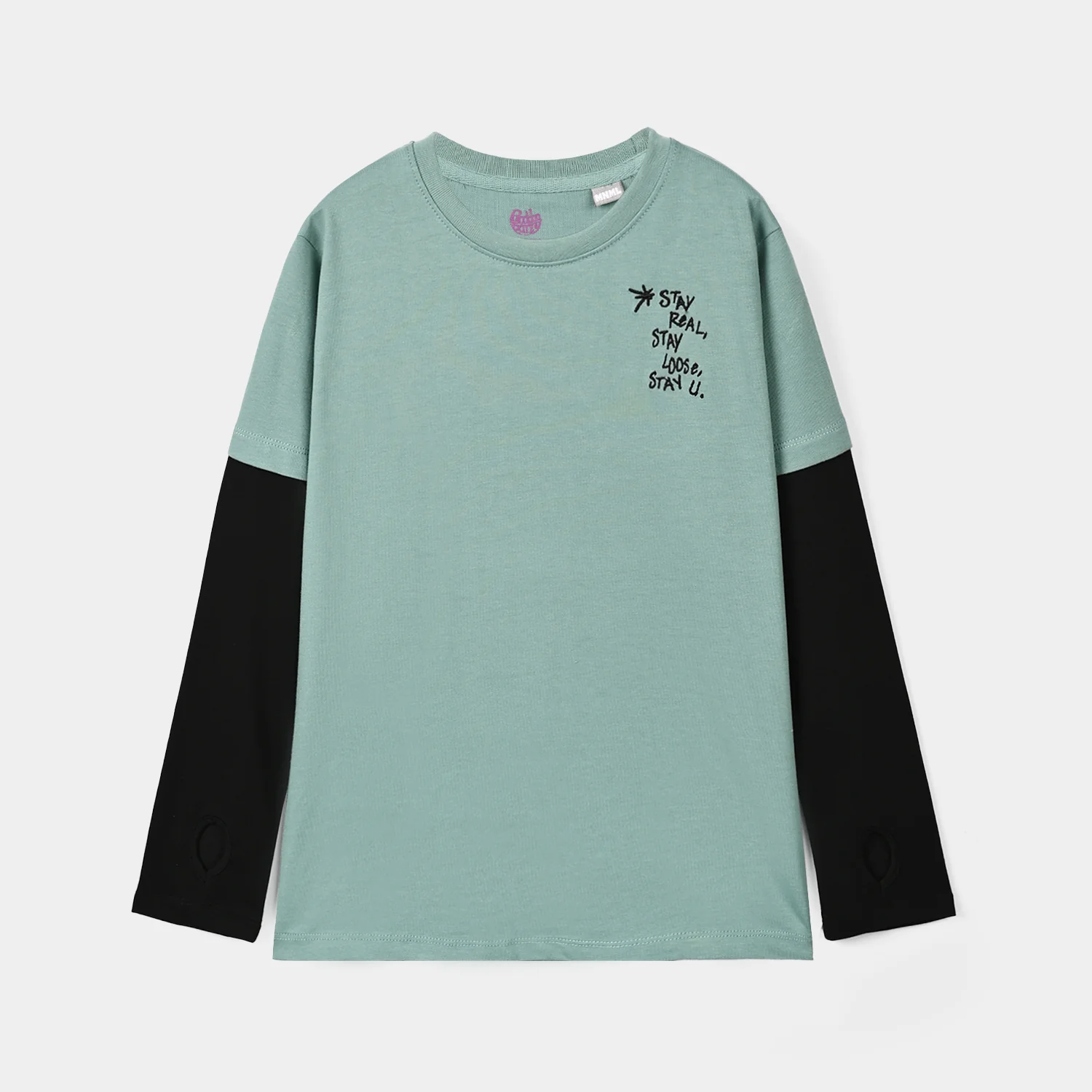 Boys Cotton Jersey T-Shirt F/S Stay Real