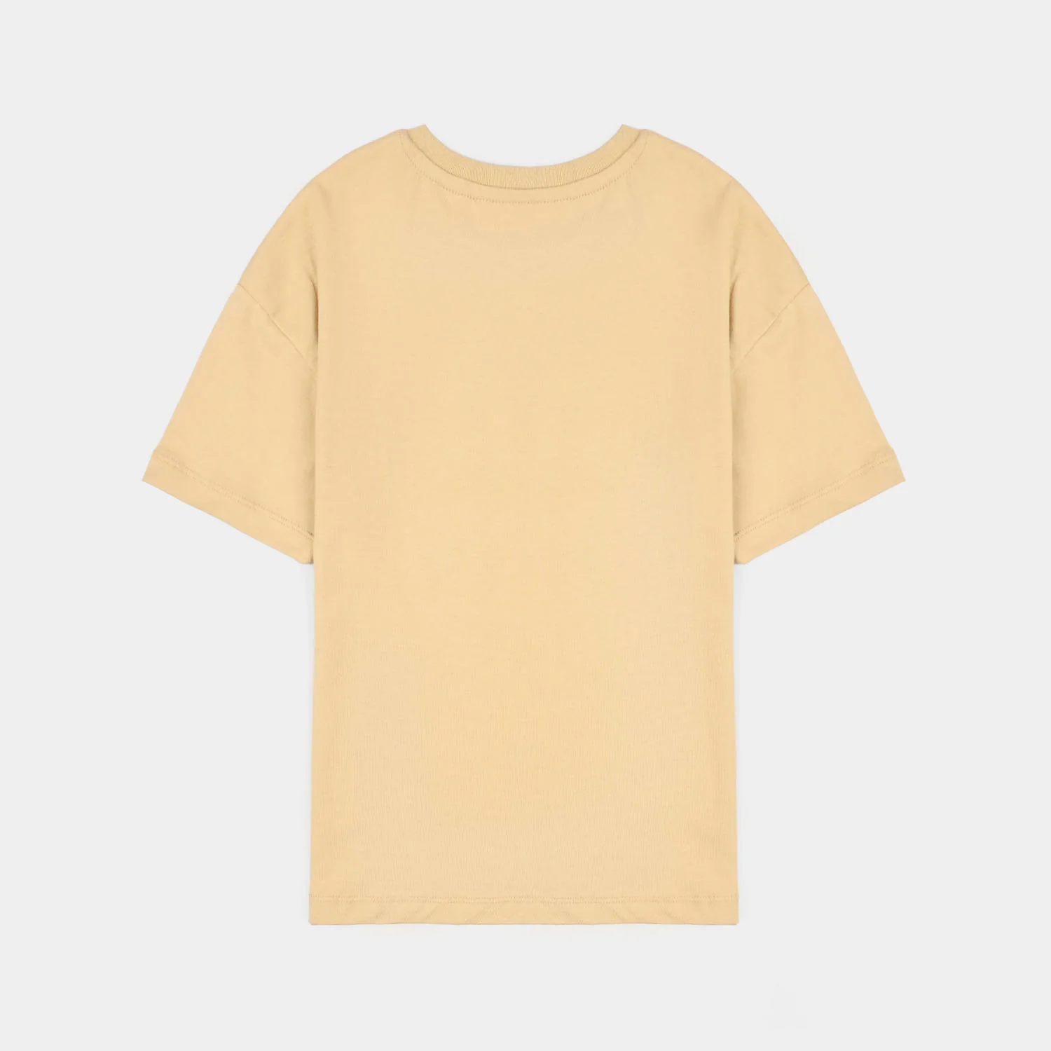 Boys Cotton Jersey T-Shirt Go one step-BROWN - Image 4