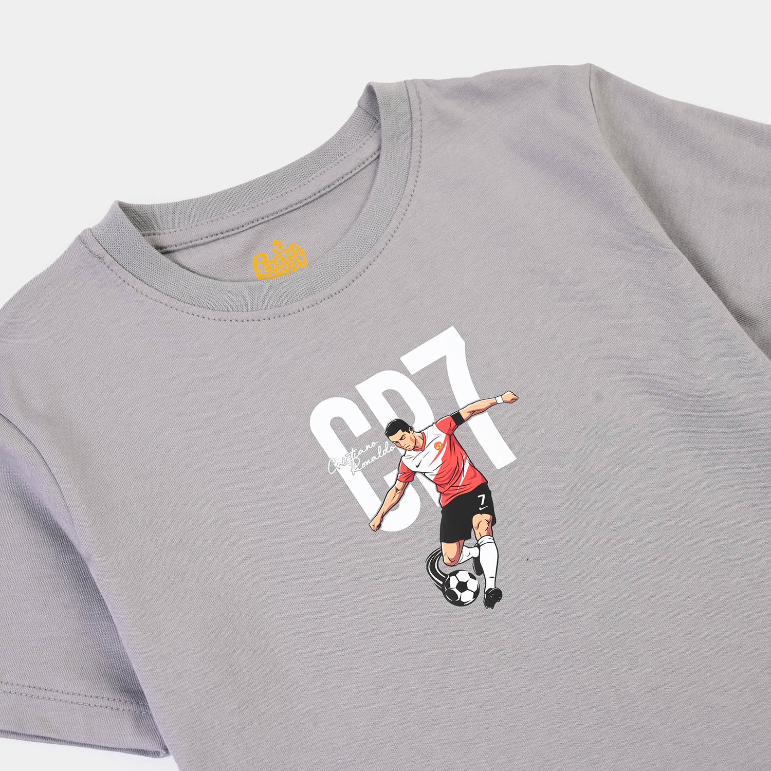 Boys Cotton Jersey T-Shirt-GREY - Image 2