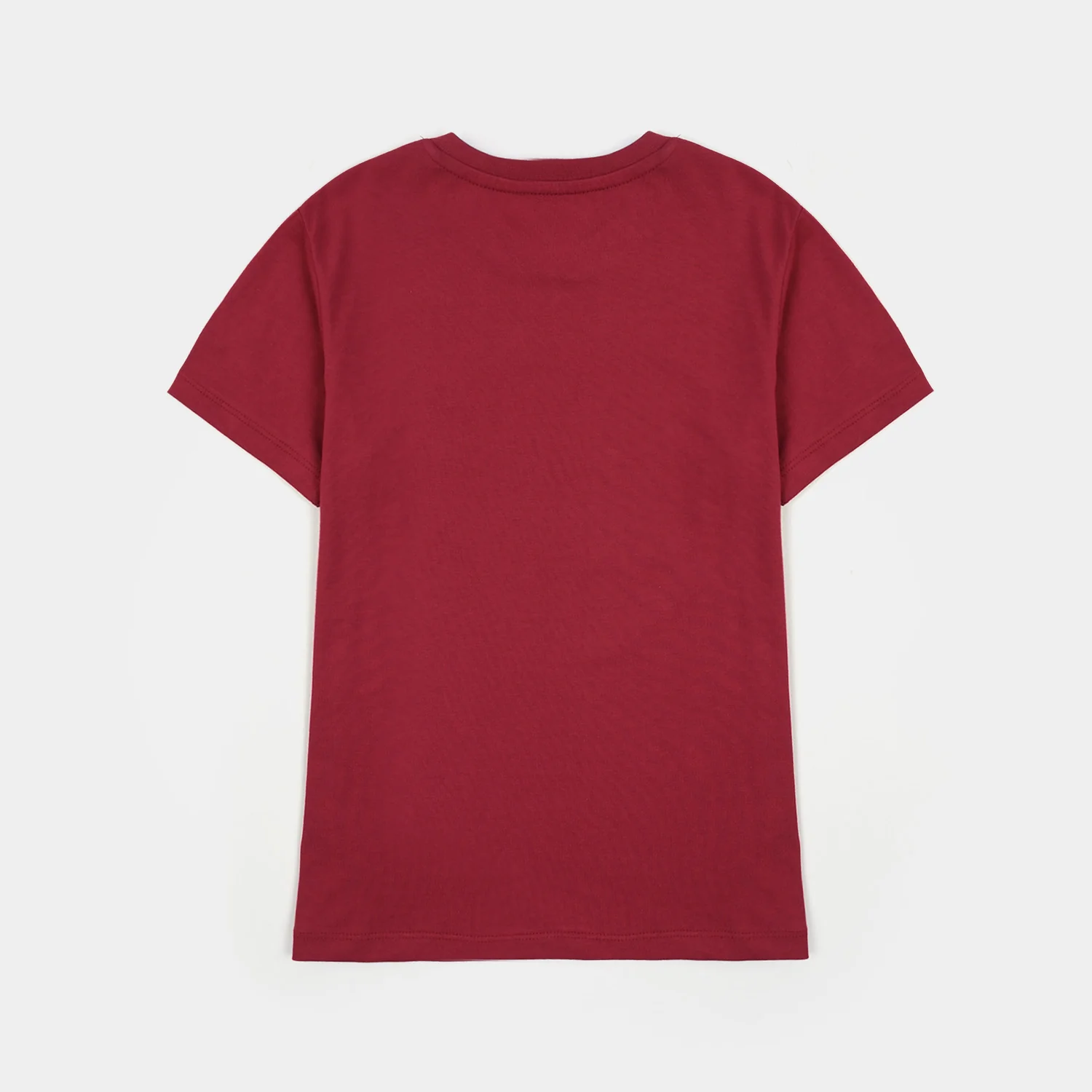 Boys Cotton Jersey T-Shirt H/S Best Vibes-RED - Image 5