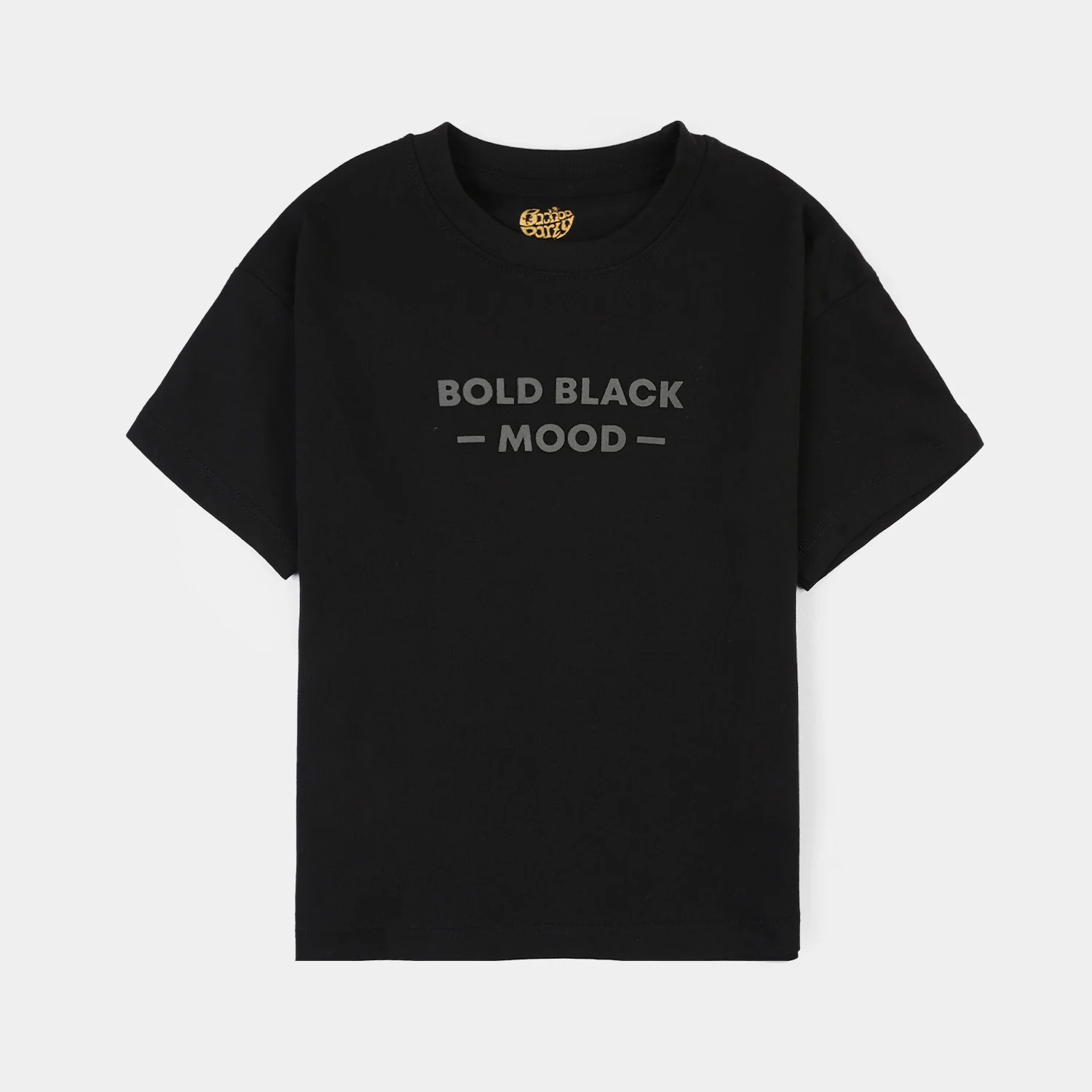 Boys Cotton Jersey T-Shirt Black Mood-Jet Black
