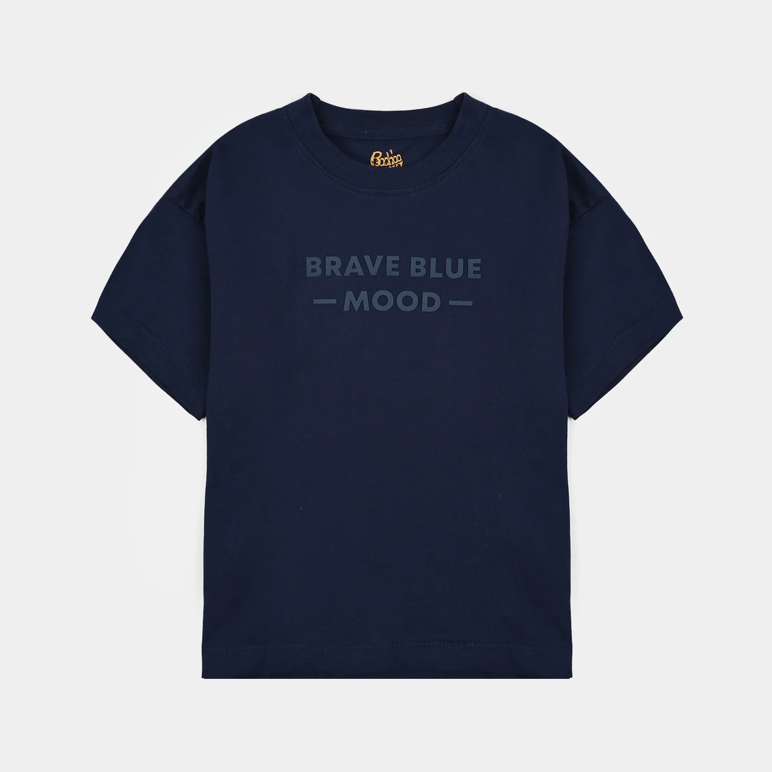 Boys Cotton Jersey T-Shirt H/S Blue Mood-NAVY
