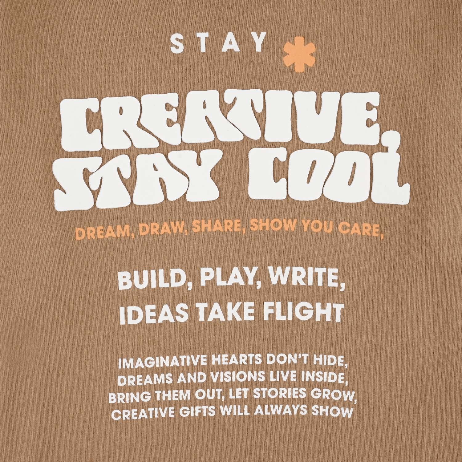 Boys Cotton Jersey T-Shirt H/S Creative Stay Cool-BROWN - Image 4