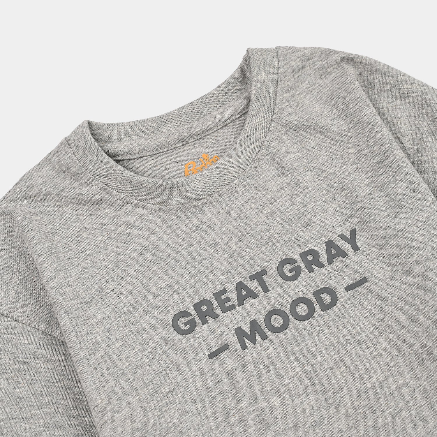 Boys Cotton Jersey T-Shirt H/S Grey Mood-Heater.Grey - Image 2