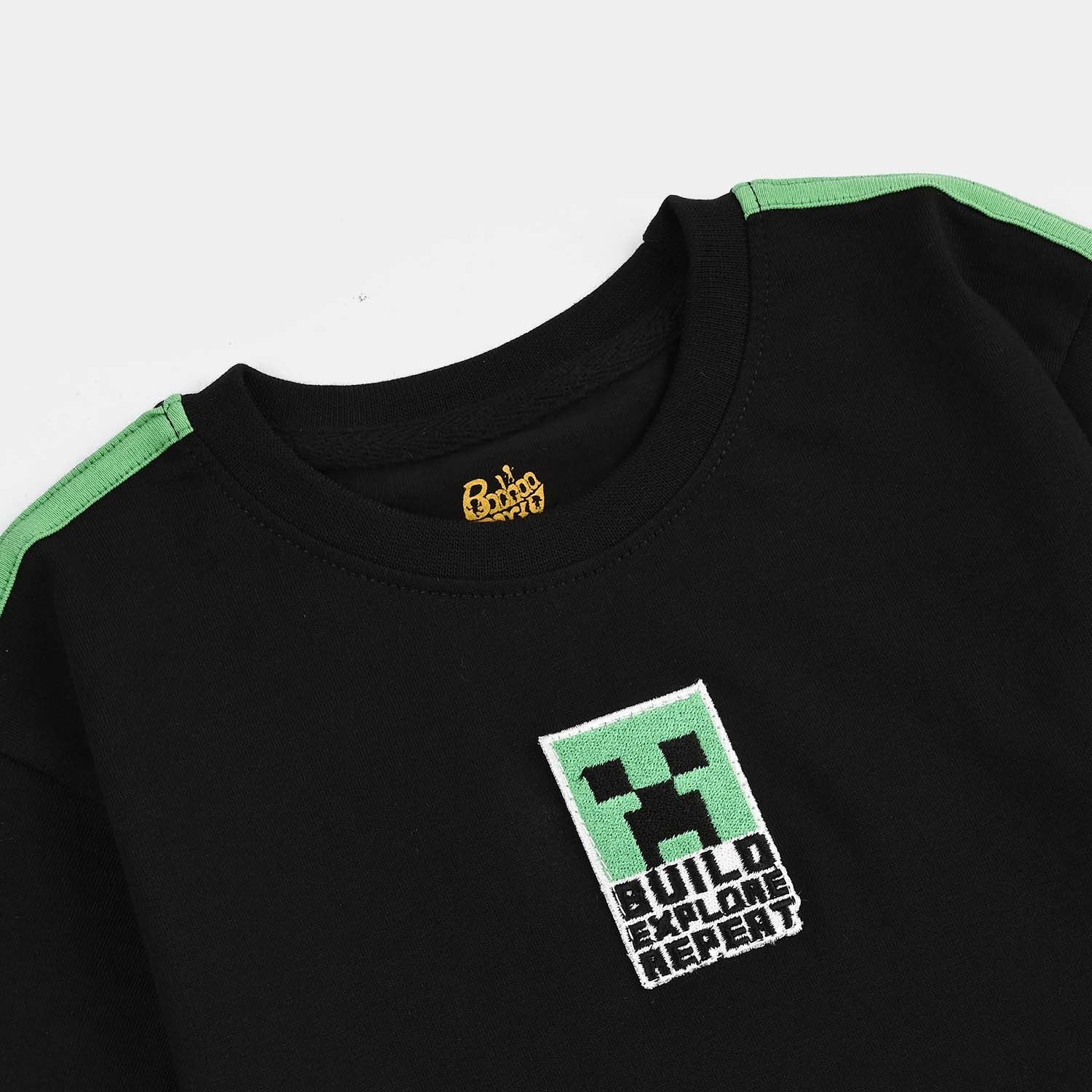 Boys Cotton Jersey T-Shirt H/S Mine-Jet Black - Image 2