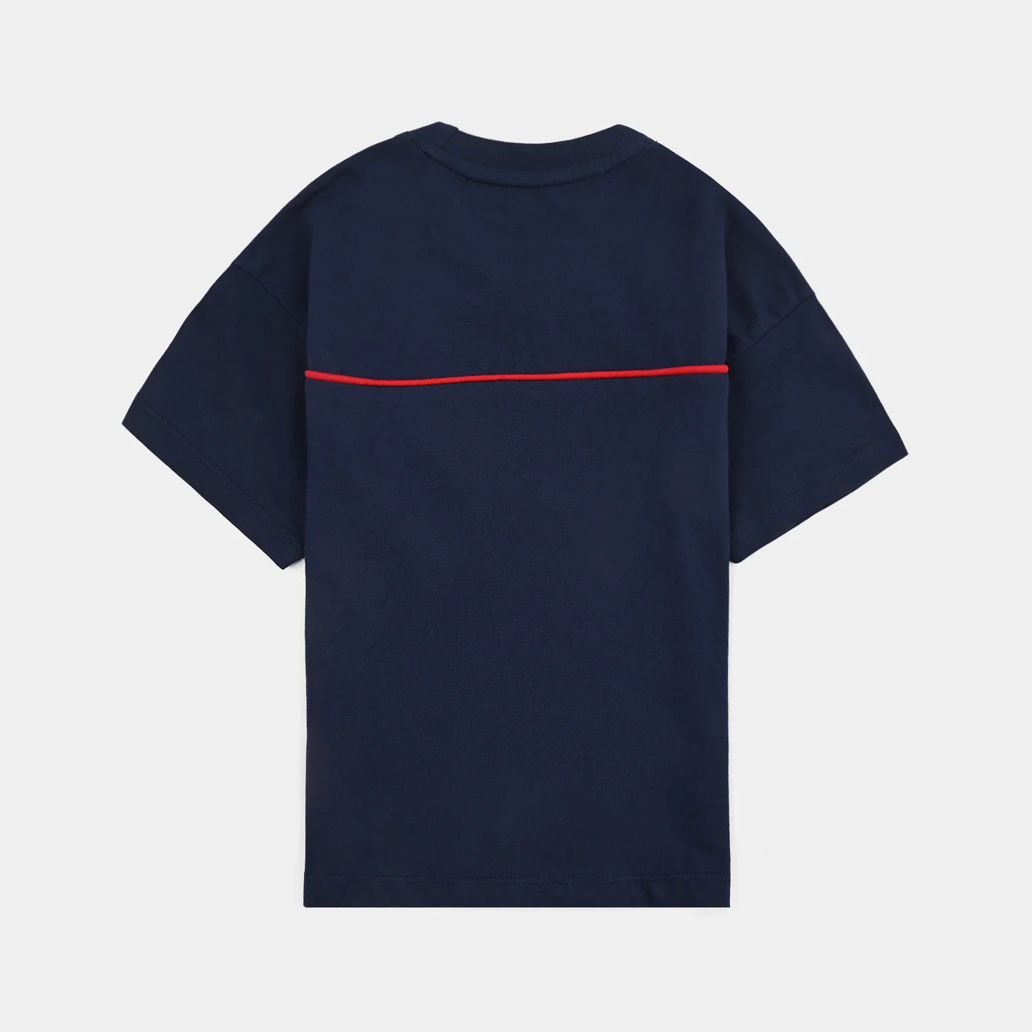 Boys Cotton Jersey T-Shirt H/S Newyork-NAVY - Image 4