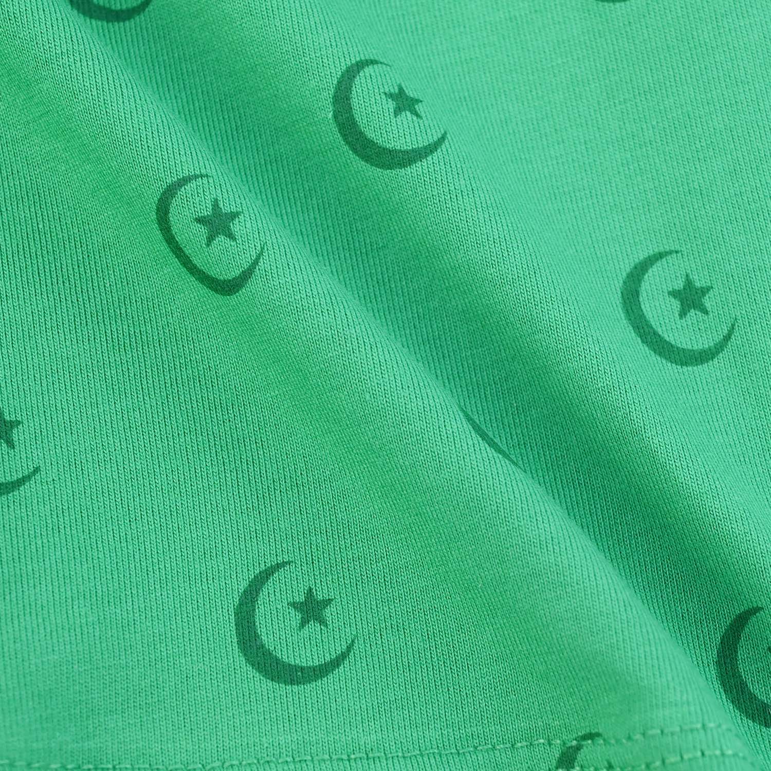 Boys Cotton Jersey T-Shirt Independence Day-Green - Image 3