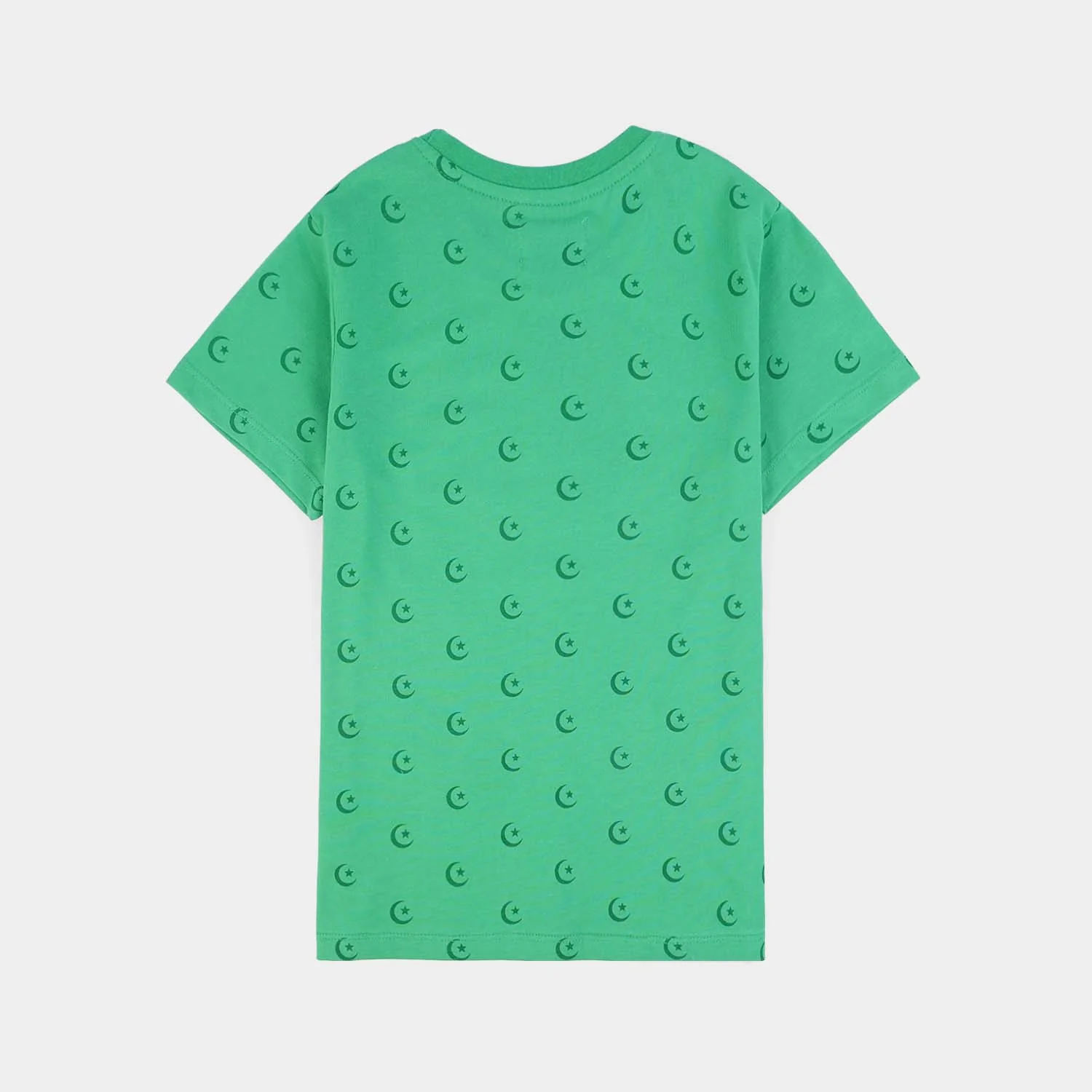 Boys Cotton Jersey T-Shirt Independence Day-Green - Image 6
