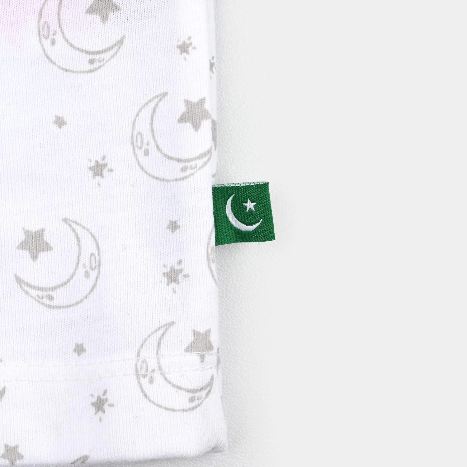 Boys Cotton Jersey T-Shirt Pakistan Zindabad-White - Image 4
