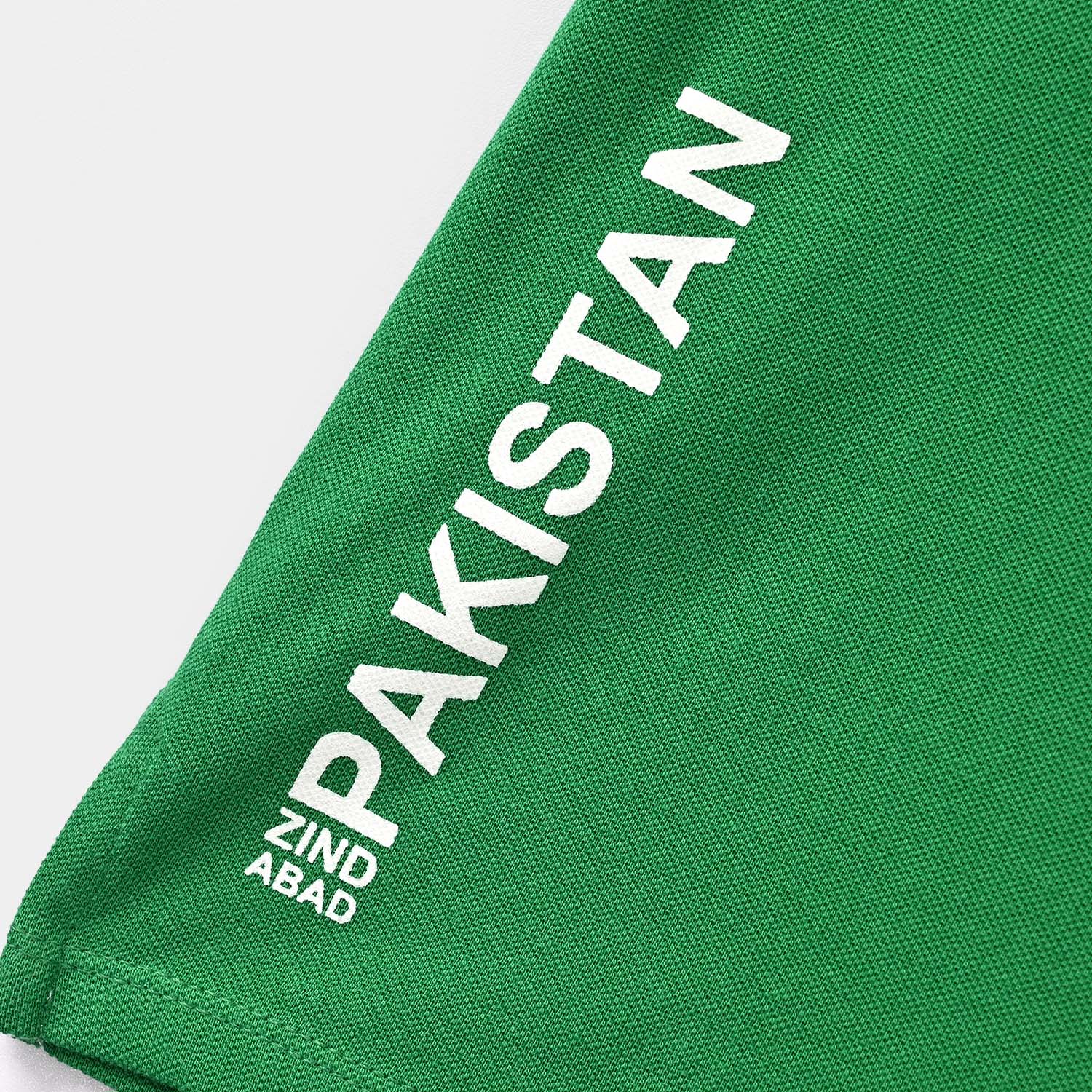 Boys Cotton PK Polo Arz E Pakistan-Joly.Green - Image 3
