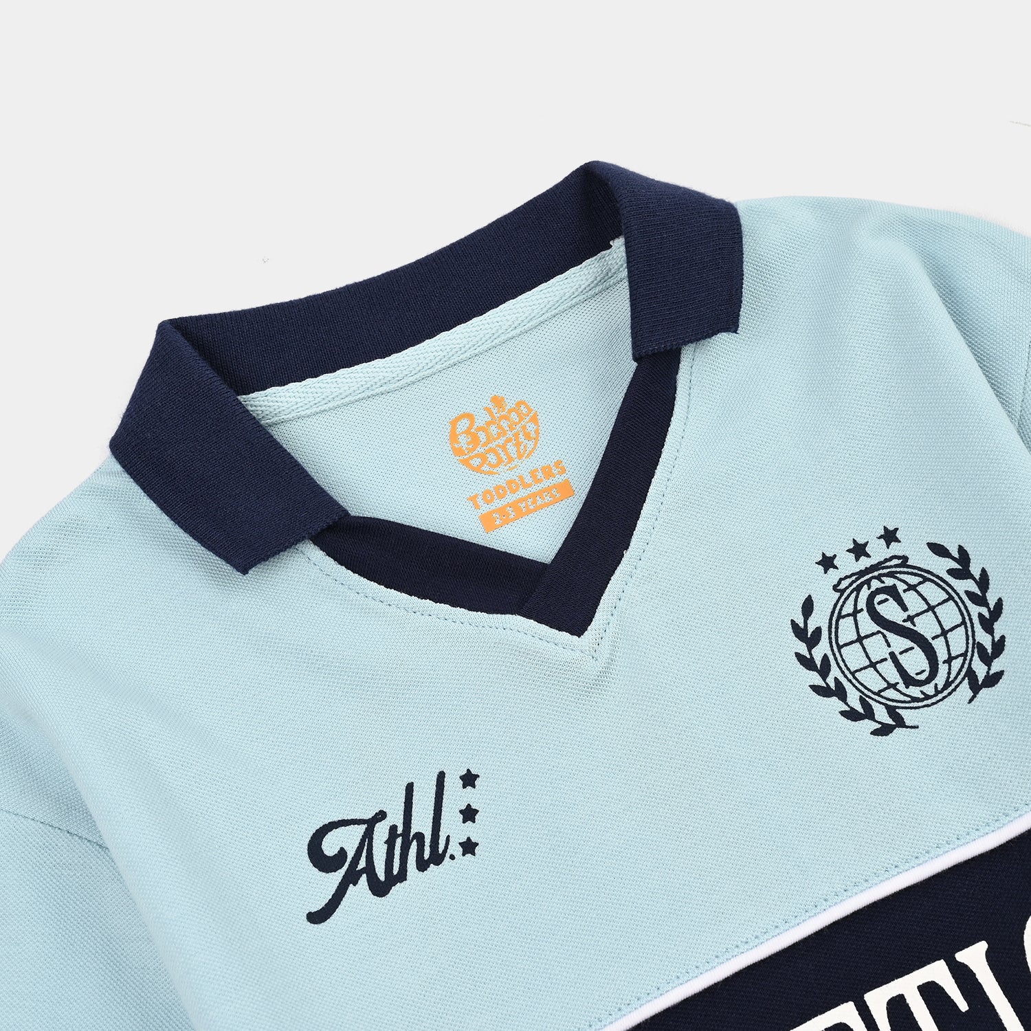 Boys Cotton PK Polo Athletics-Blue - Image 2