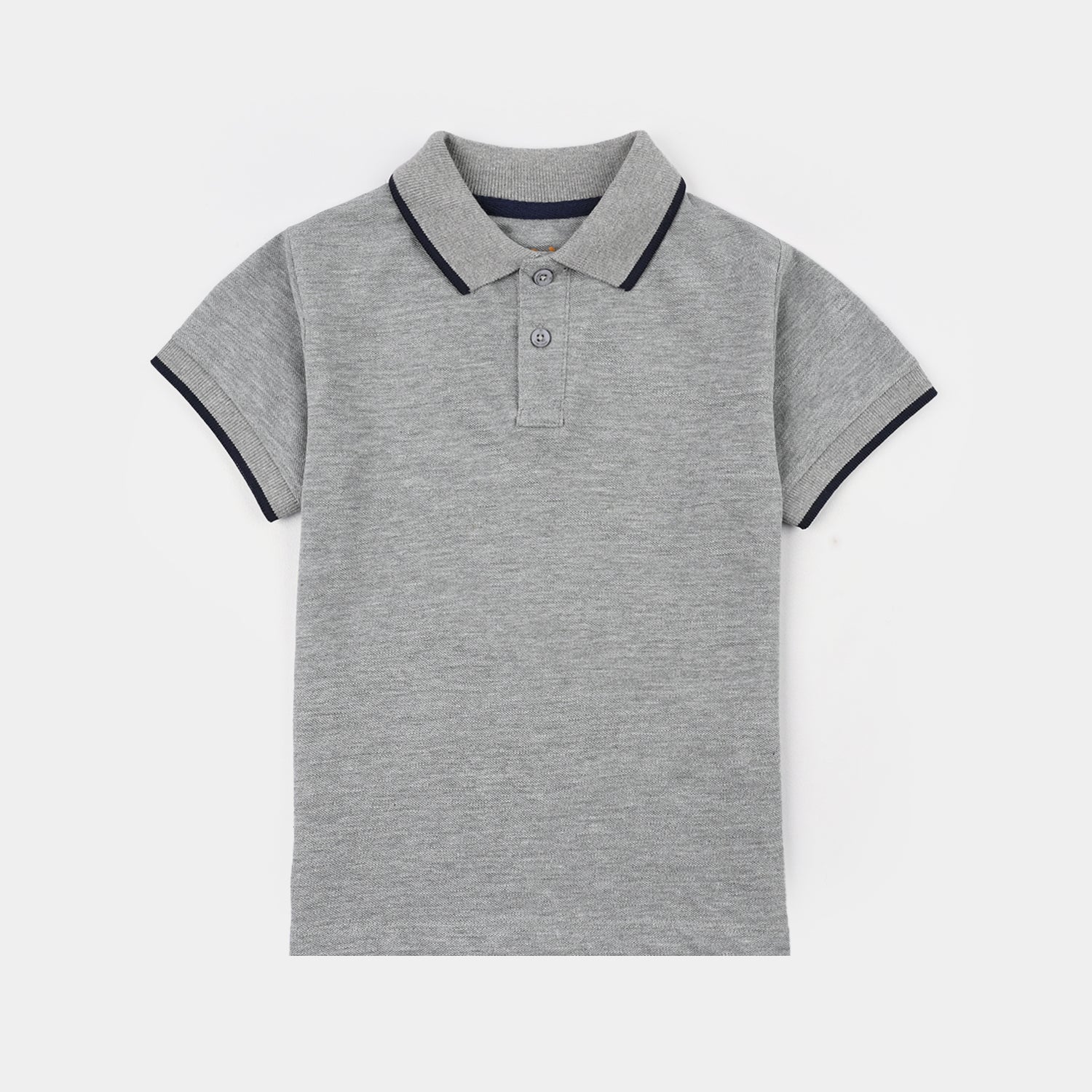 Boys Cotton PK Polo Basic - Gray