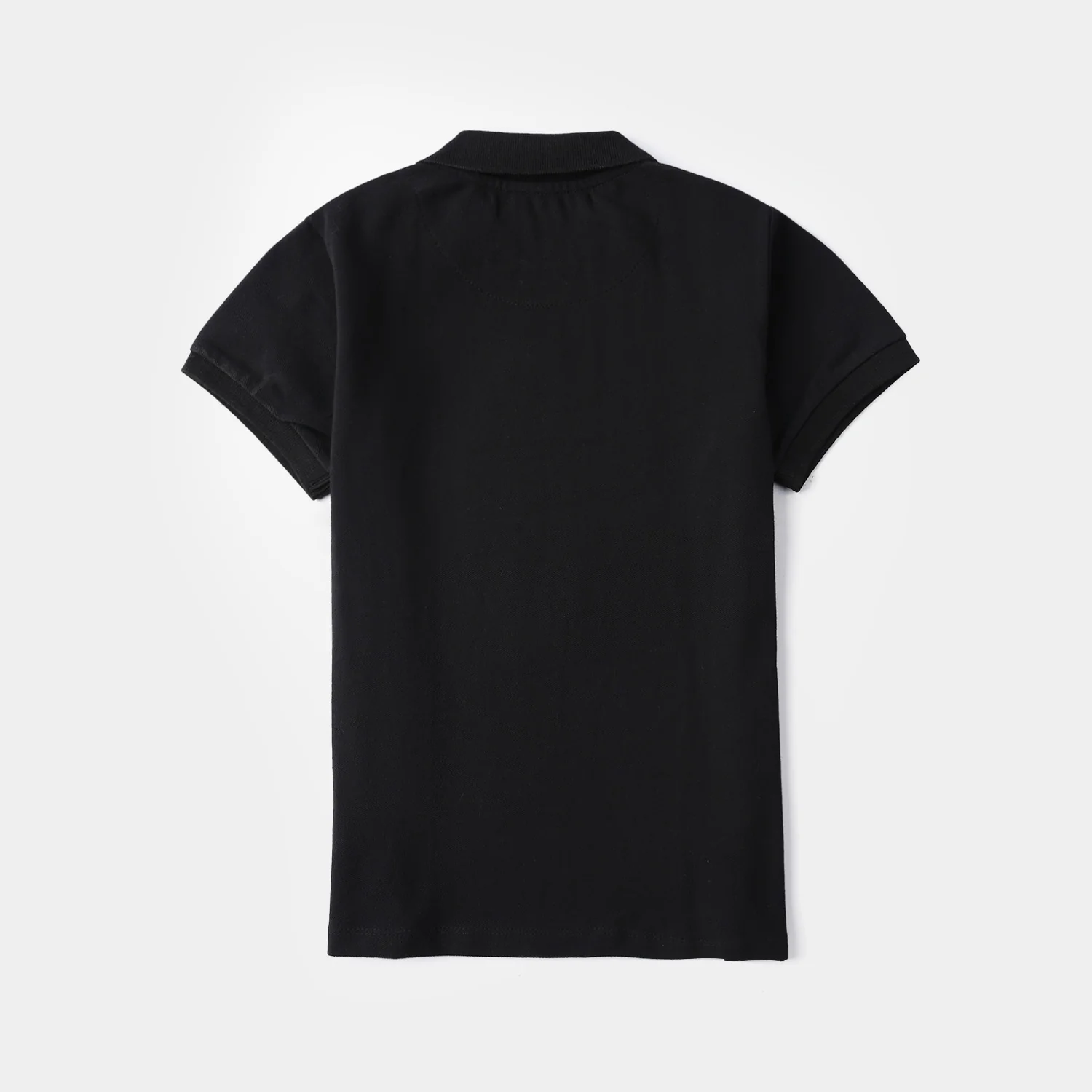 Boys Cotton PK Polo Basic - Black - Image 4