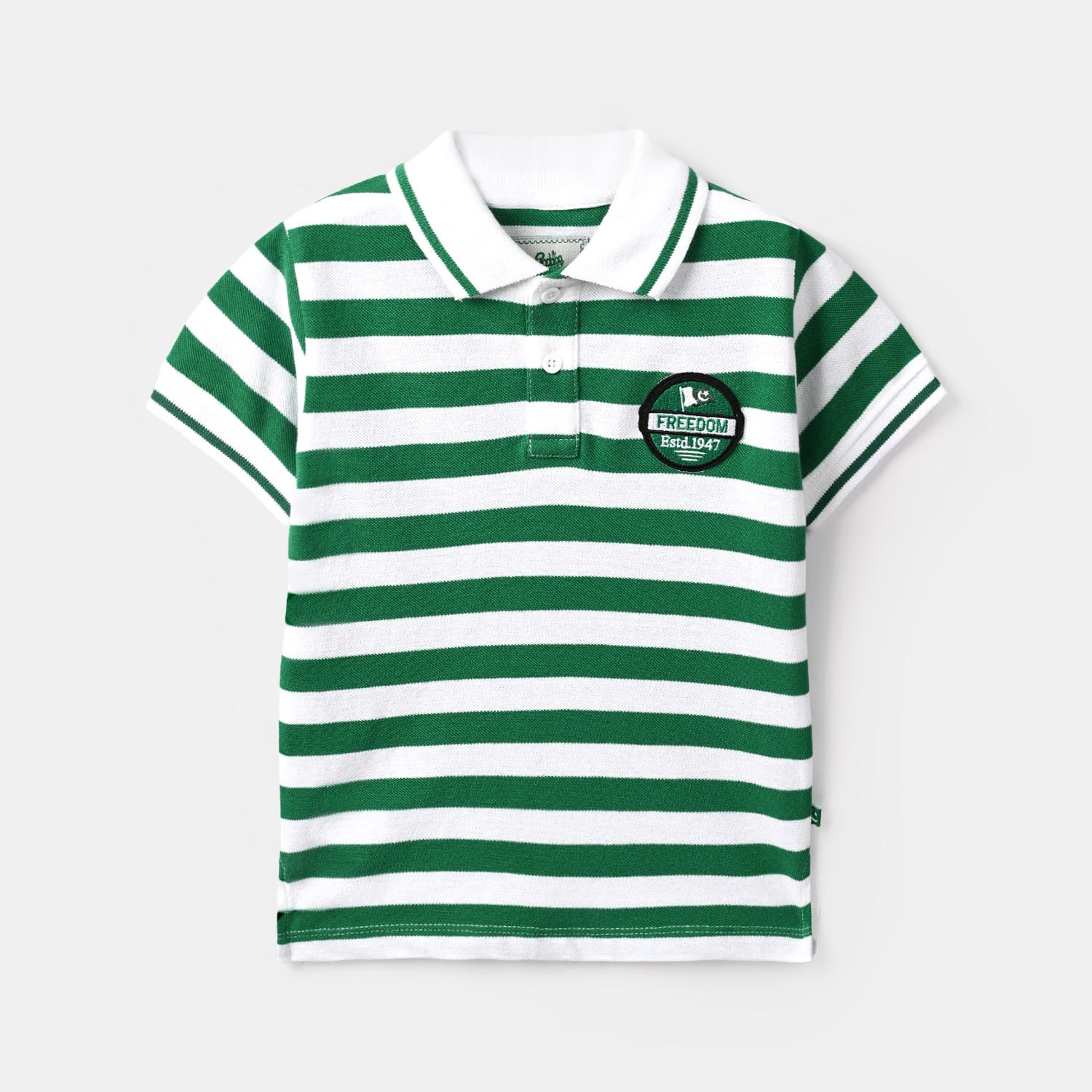 Boys Cotton PK Polo Freedom-Snow.White