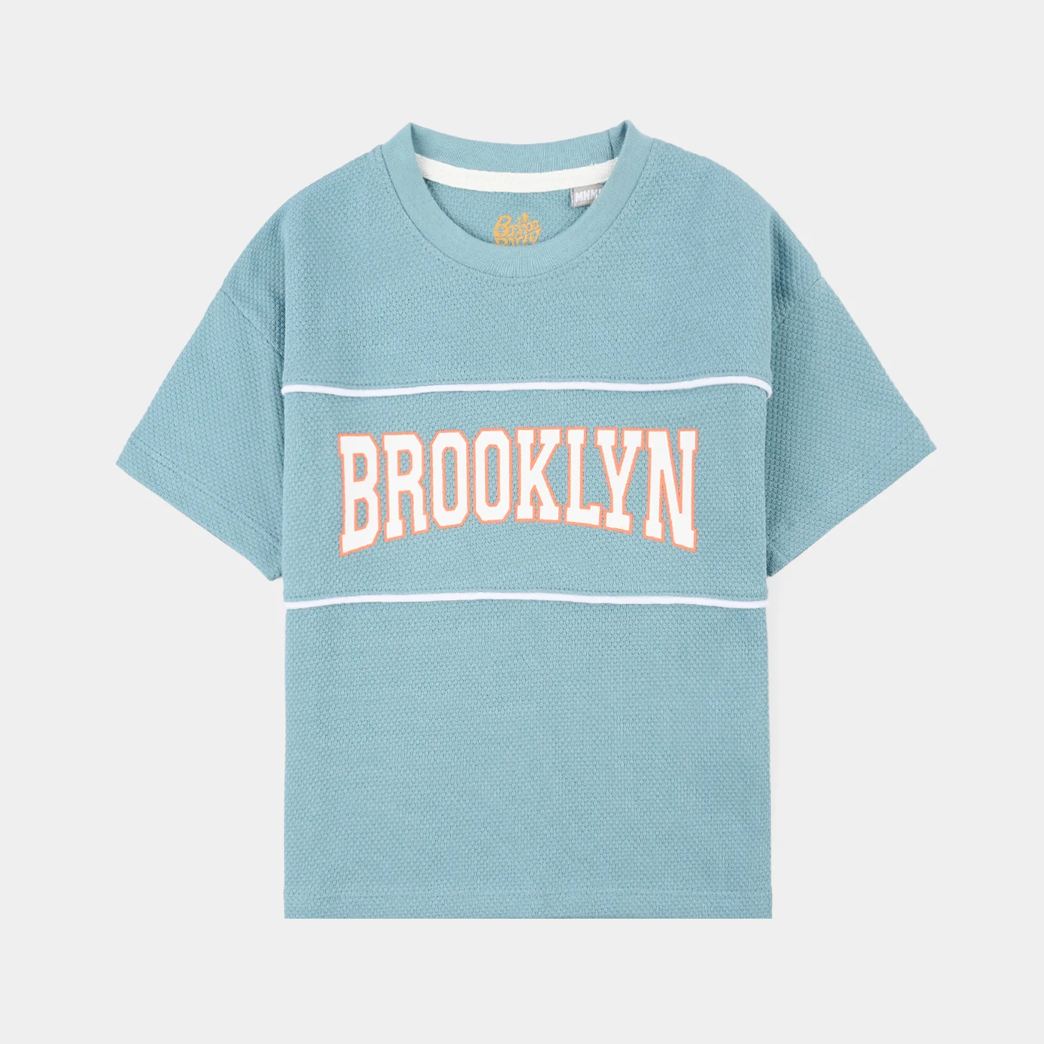 Boys Cotton PK T-Shirt H/S Brooklyn-Blue