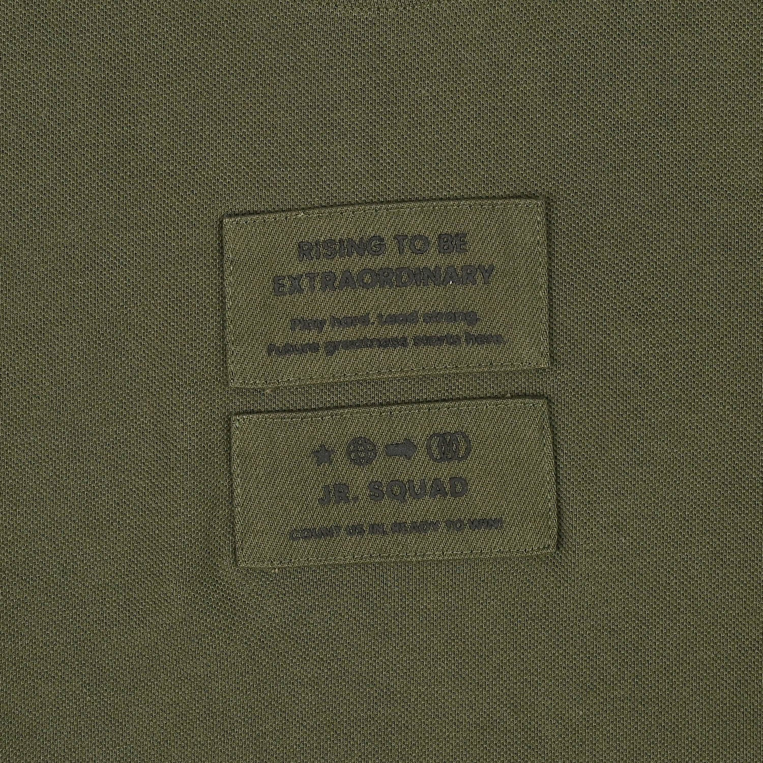 Boys Cotton PK T-Shirt H/S Rising-Olive Green - Image 2