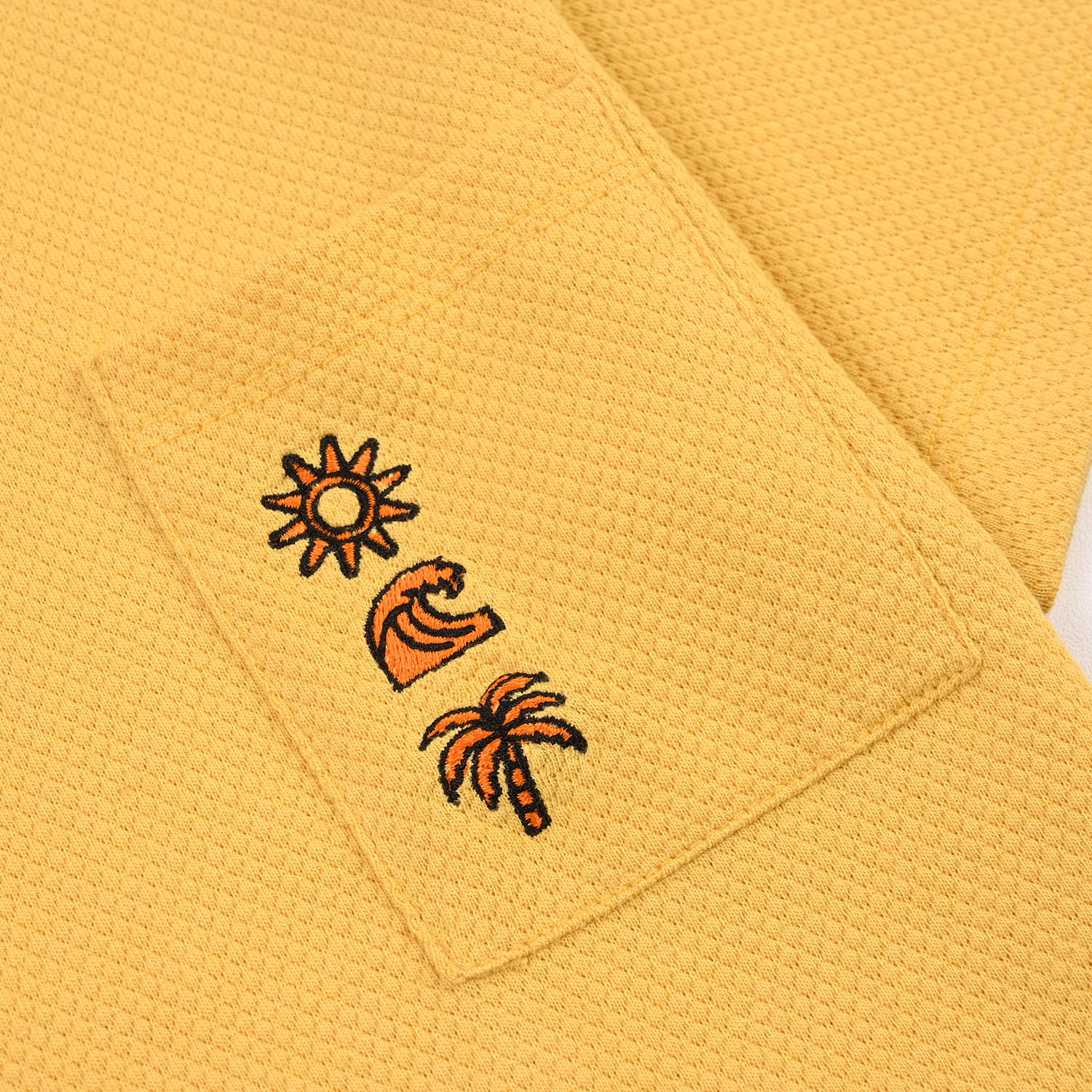 Boys Cotton PK T-Shirt Sun - Ochre - Image 3