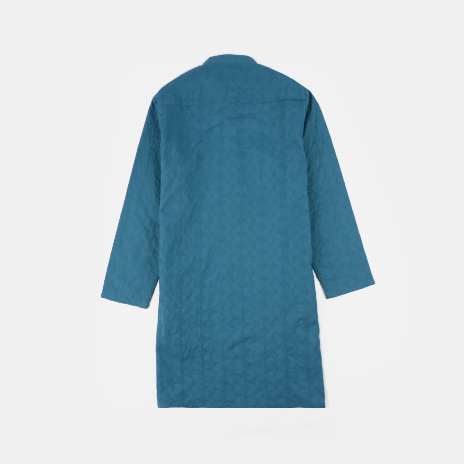 Boys Cotton Poplin Chicken Kari Kurta - Teal Blue - Image 8