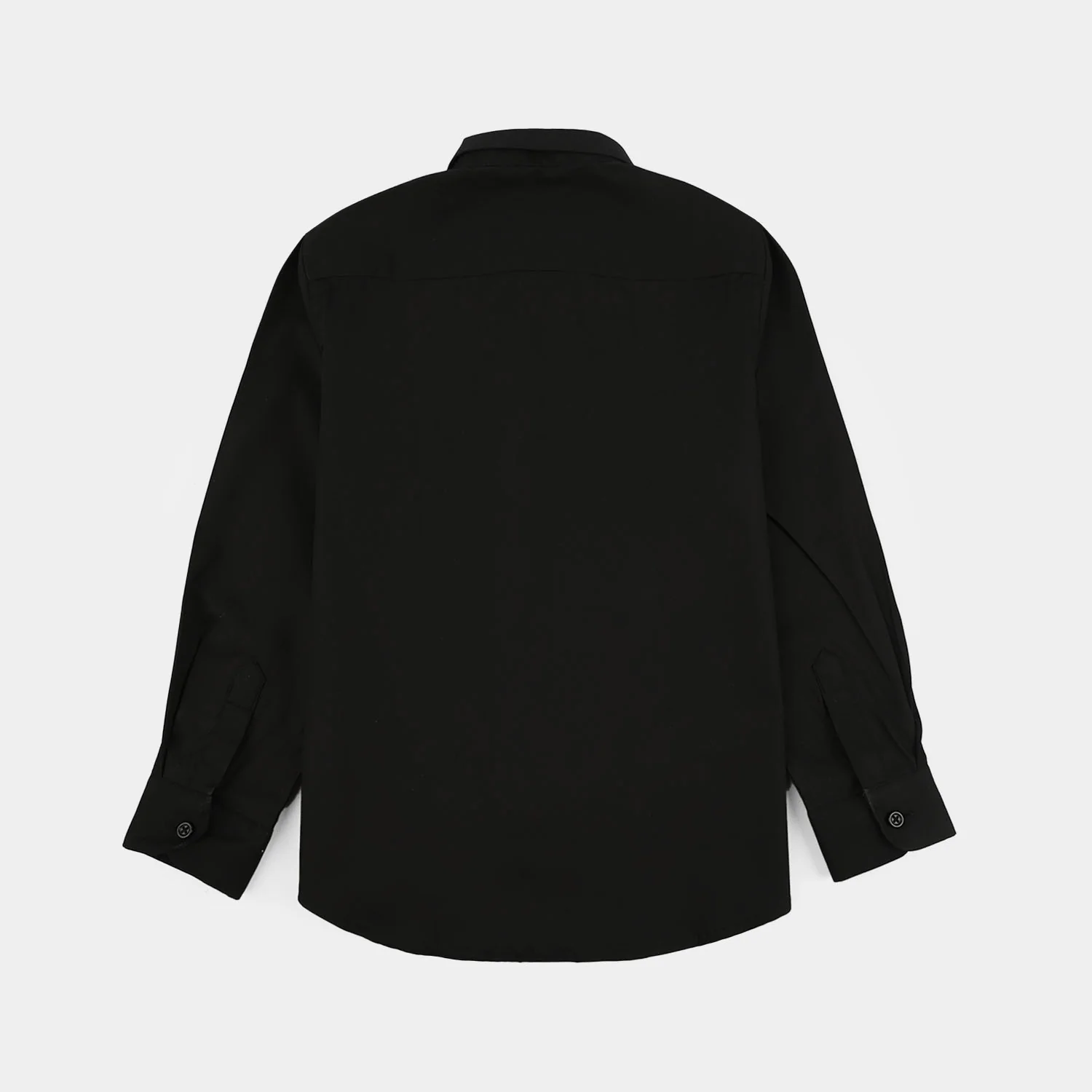 Boys Cotton Poplin Formal Shirt-BLACK - Image 4