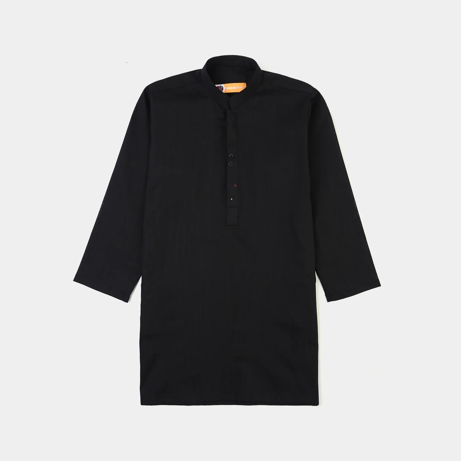 Boys Cotton Slub 3Piece Suit (Black Puff) - Image 2