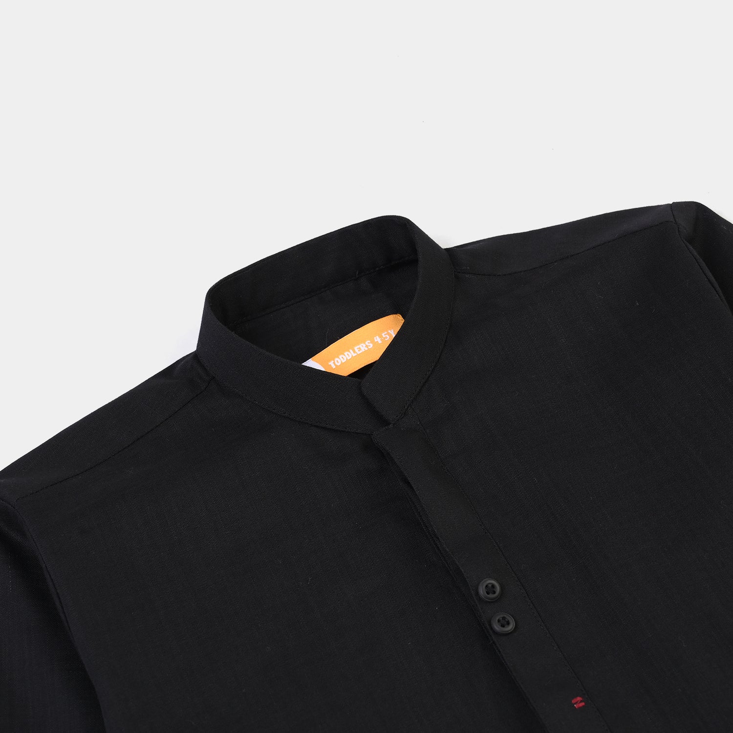 Boys Cotton Slub 3Piece Suit (Black Puff) - Image 3
