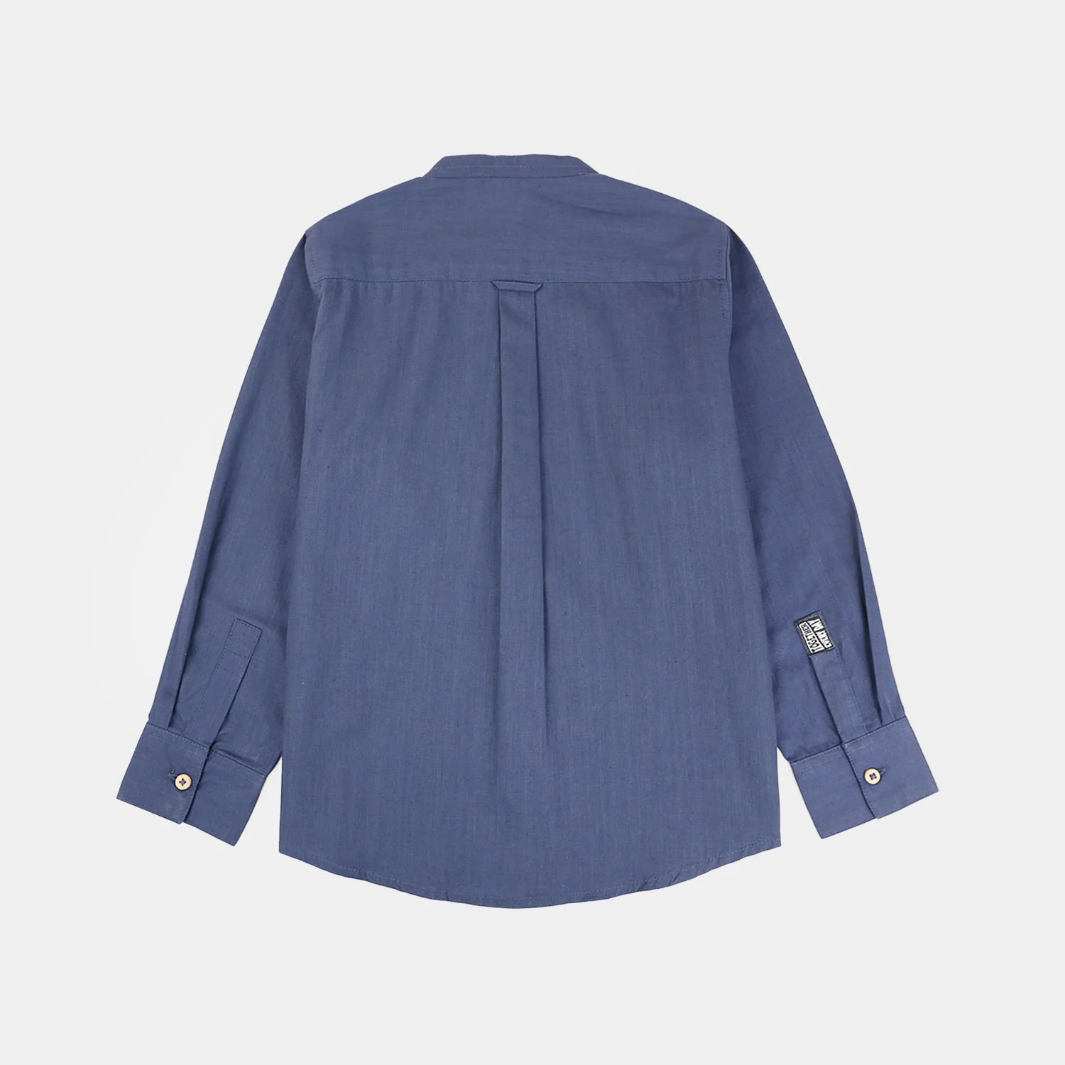 Boys Cotton Slub Casual Shirt (Good Things) - Blue - Image 5