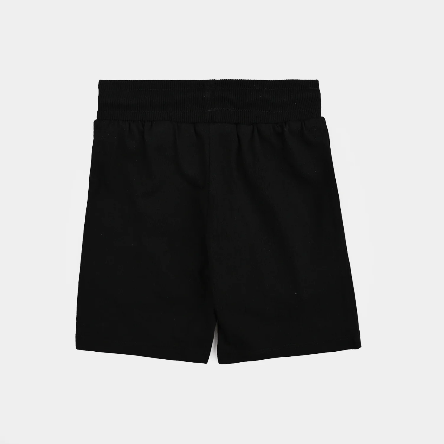 Boys Cotton Terry Short Mine-Jet Black - Image 4