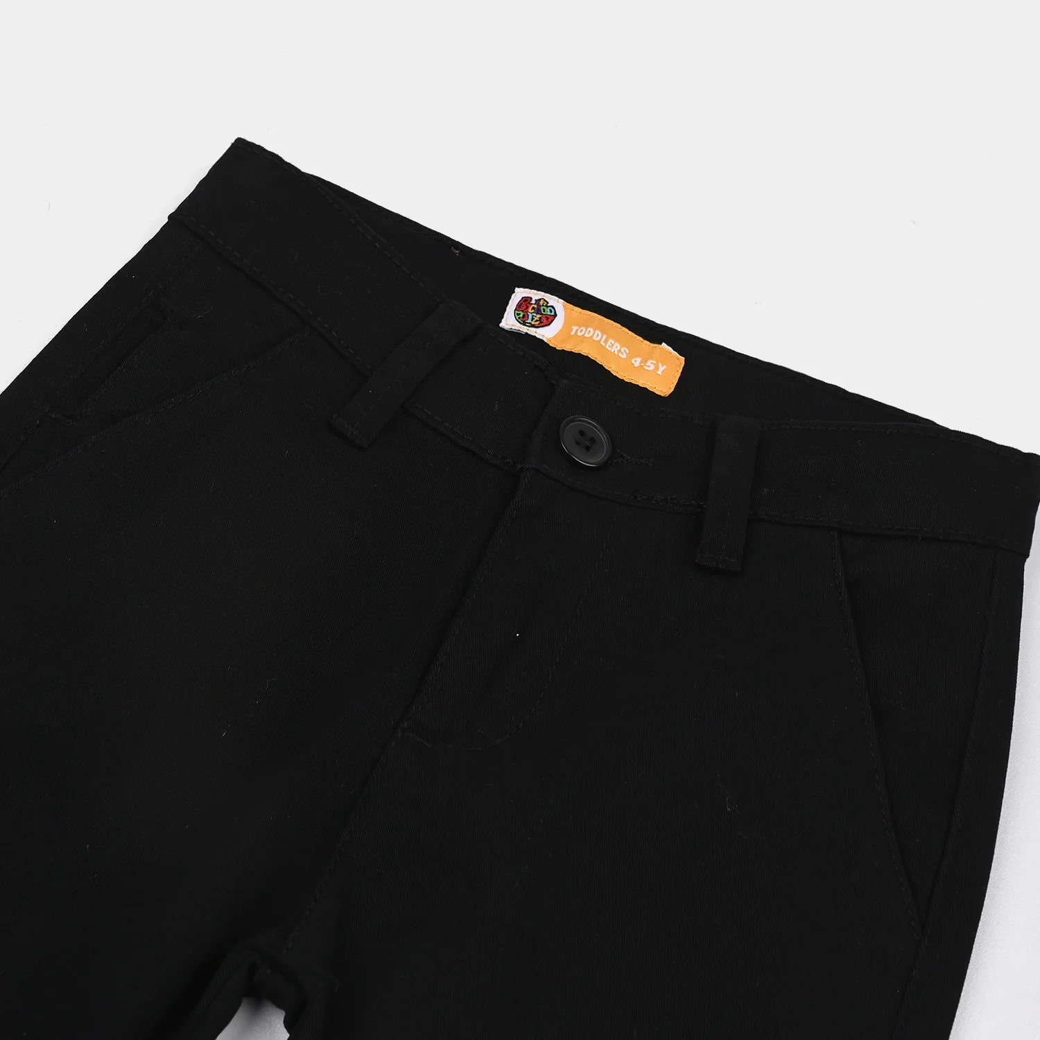 Boys Cotton Twill Pant Basic-Black - Image 2