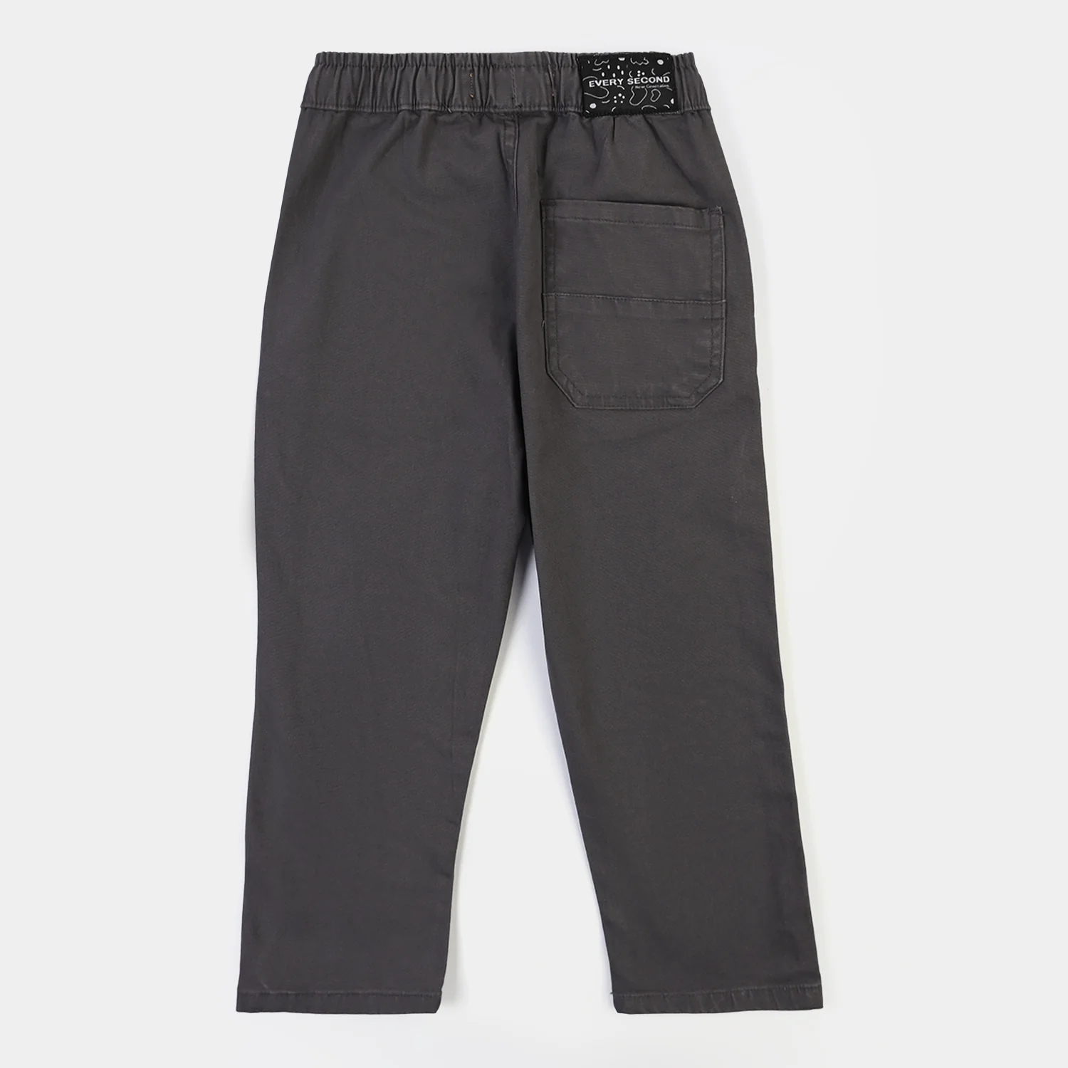 Boys Cotton Twill Pant Every Second-GREY - Image 3