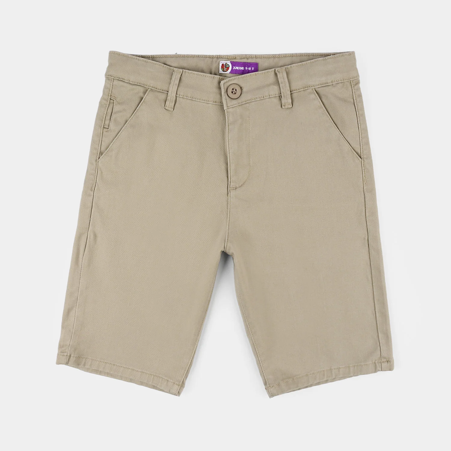 Boys Cotton Twill Shorts (Basic) - Beige