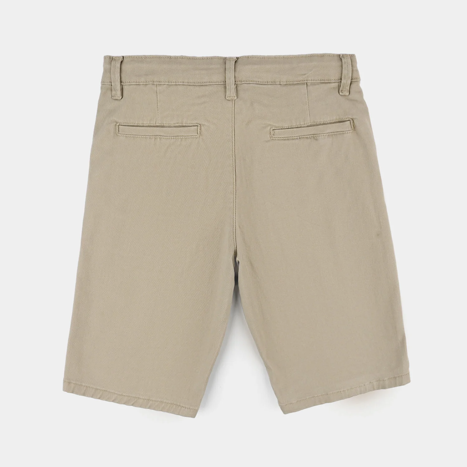 Boys Cotton Twill Shorts (Basic) - Beige - Image 3