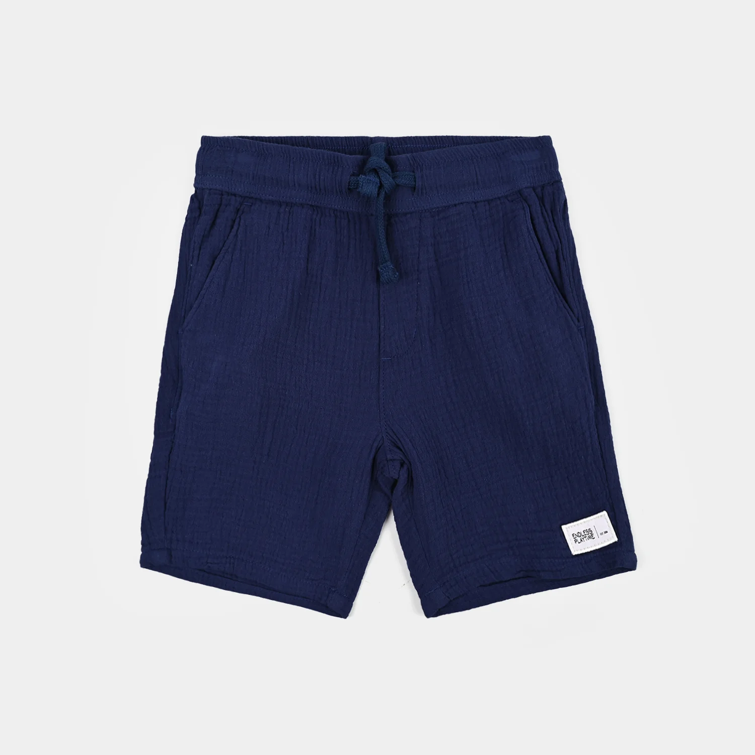 Boys Cotton Twill Short Endless Play Time-Blue