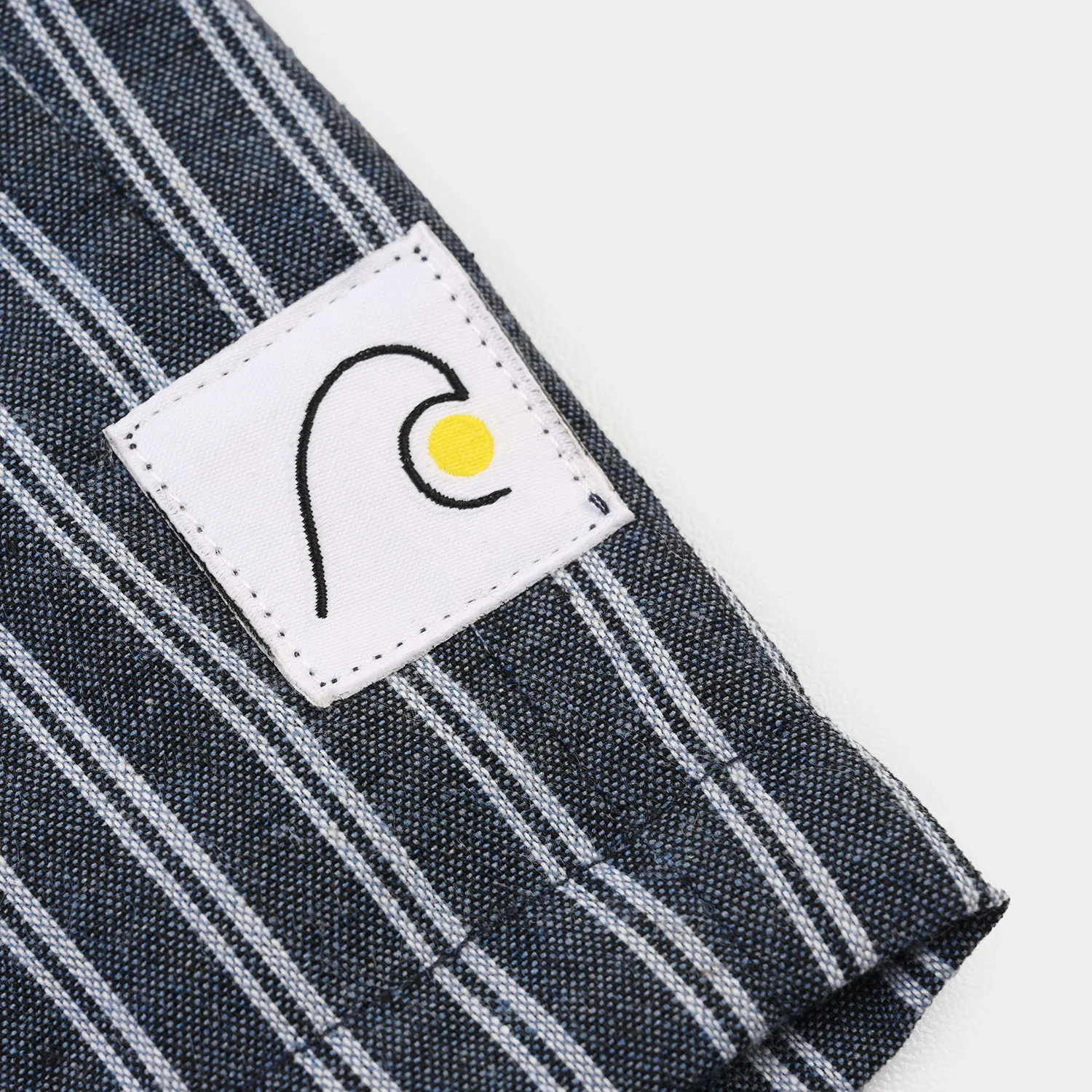 Boys Cotton Twill Short Navy Striper-Blue - Image 3