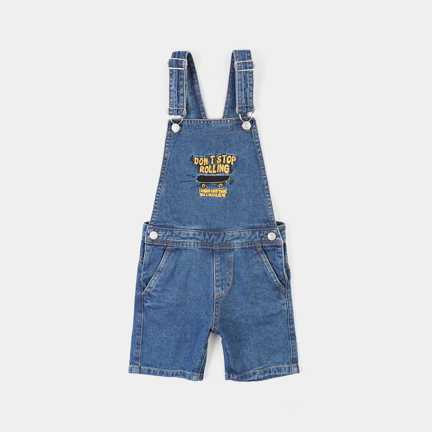 Boys Denim rigid Dangri Don’t Stop Rolling-DARK BLUE