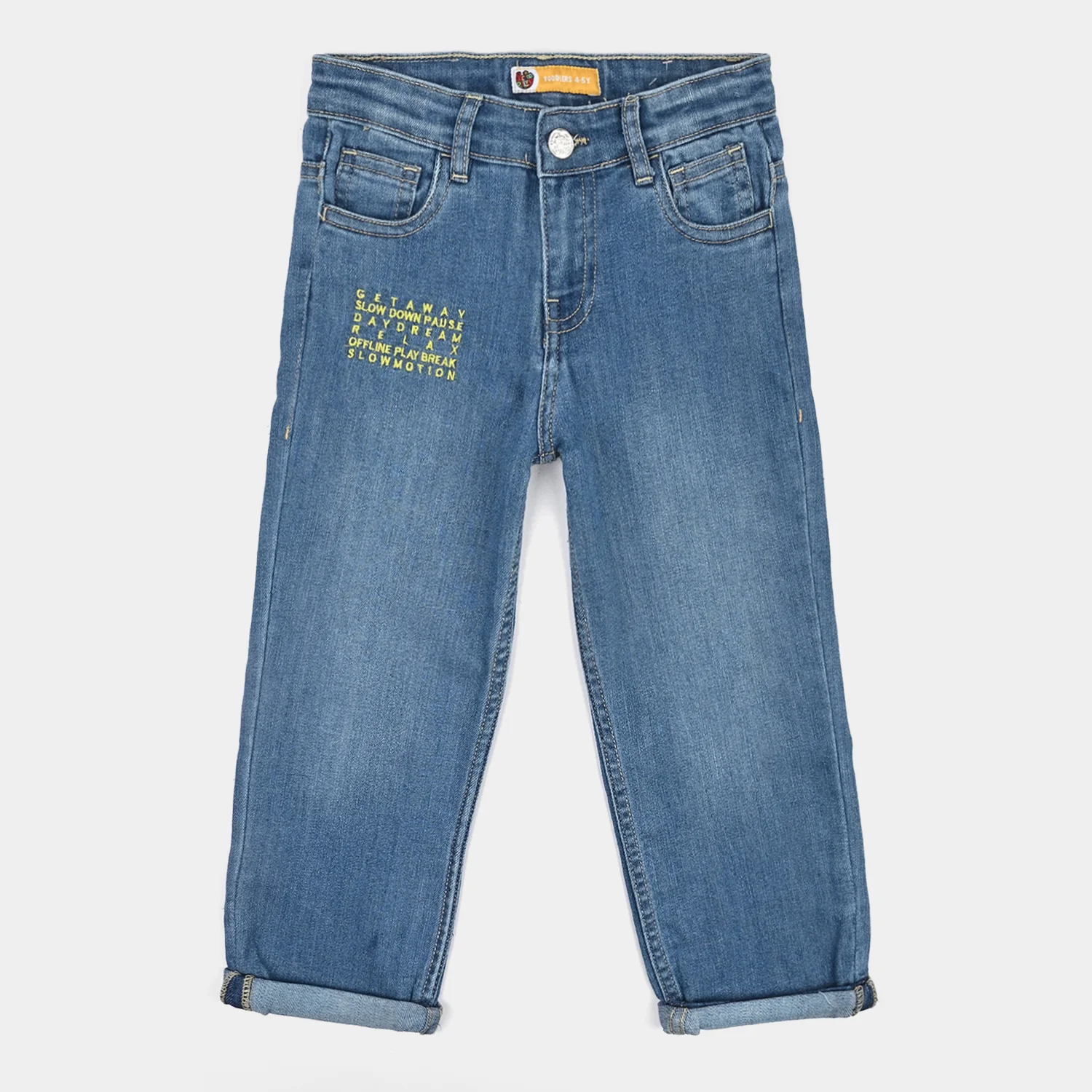 Boys Denim rigid Pant Get Away-L.Blue