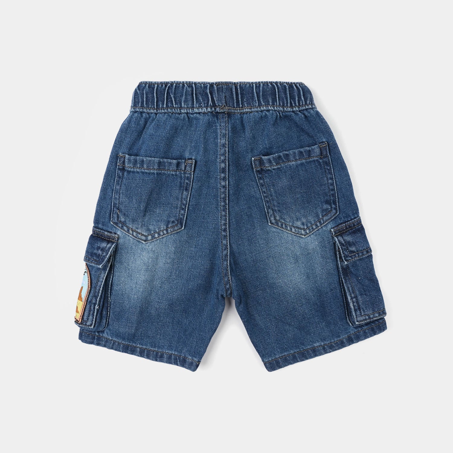 Boys Denim Rigid Shorts (Desert Day) - Mid Blue - Image 4