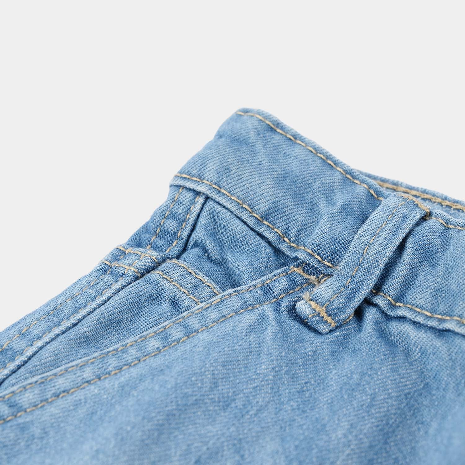 Boys Denim Rigid Shorts (Own Today) - Light Blue - Image 3