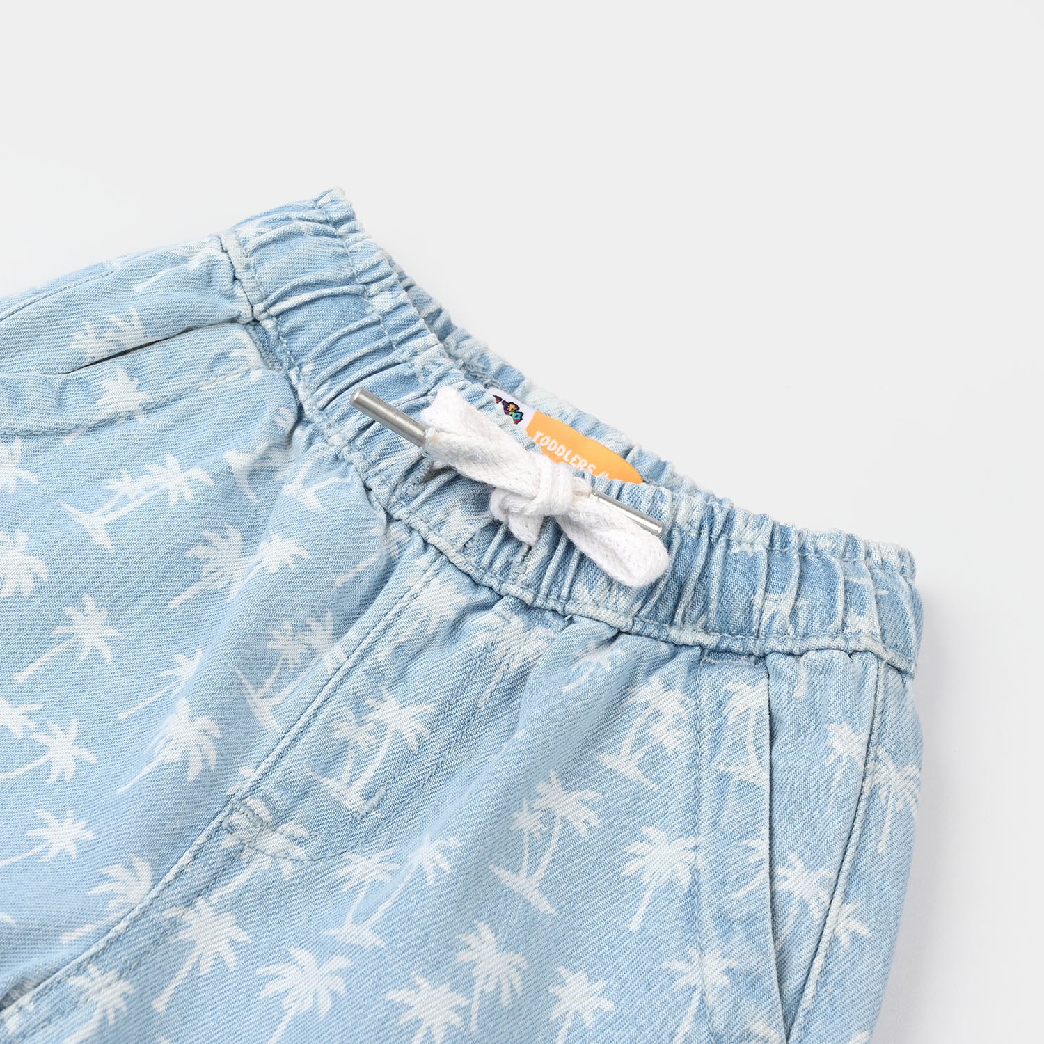 Boys Denim Rigid Shorts - Light Blue - Image 3