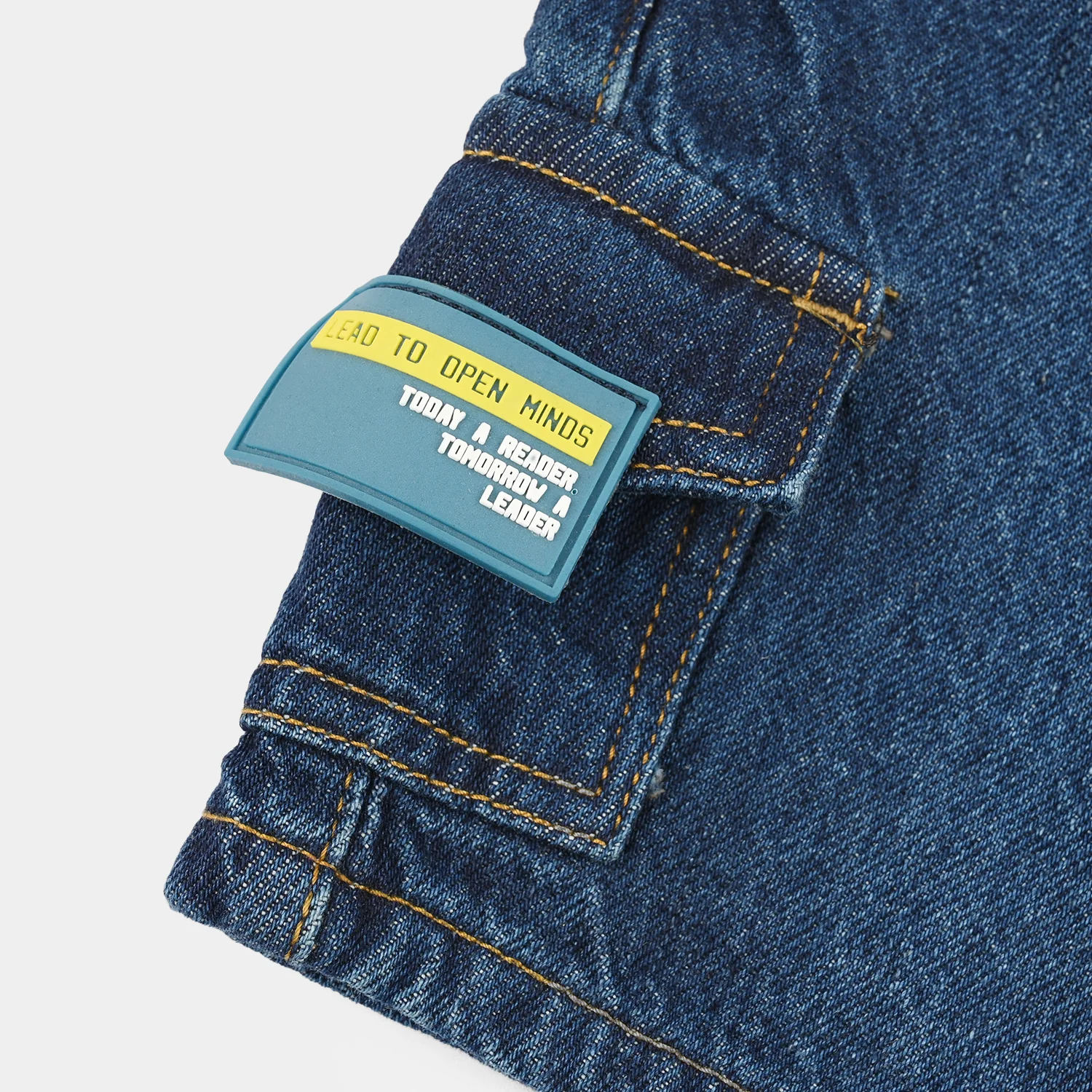 Boys Denim Shorts (Leader) - Mid Blue - Image 3