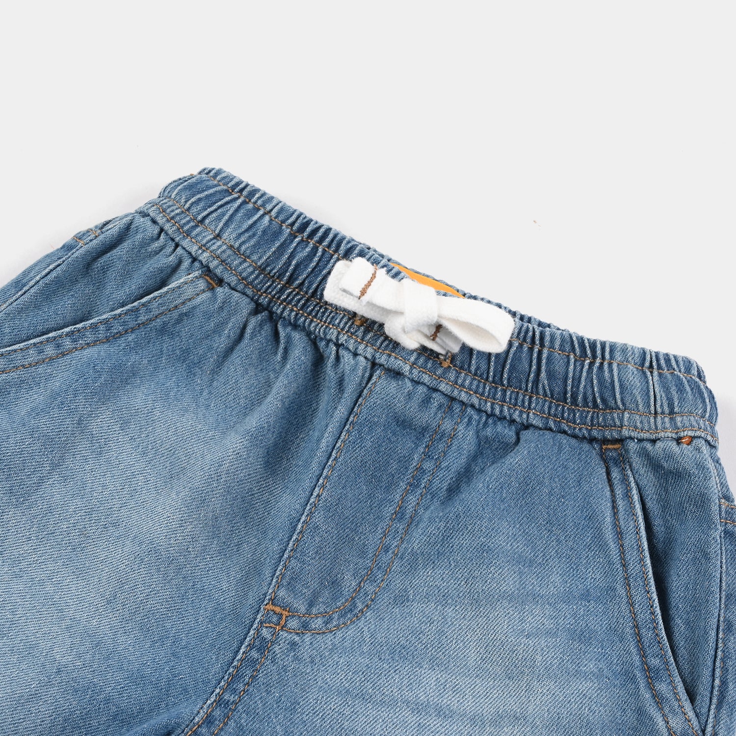 Boys Denim rigid Shorts (Joyful Time) - Ice Blue - Image 2