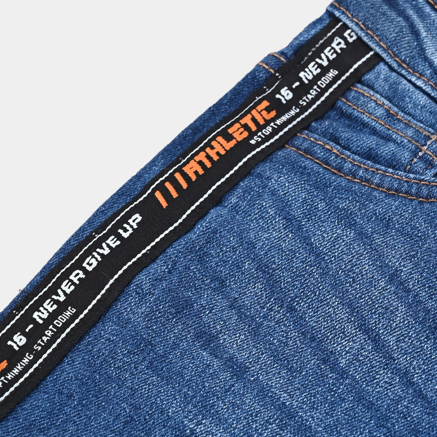 Boys Denim Stretch Pant Athletic-Mid Blue - Image 3