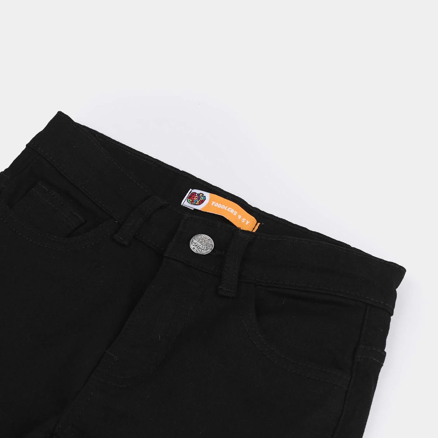 Boys Denim Stretch Pants Basic - Black - Image 2
