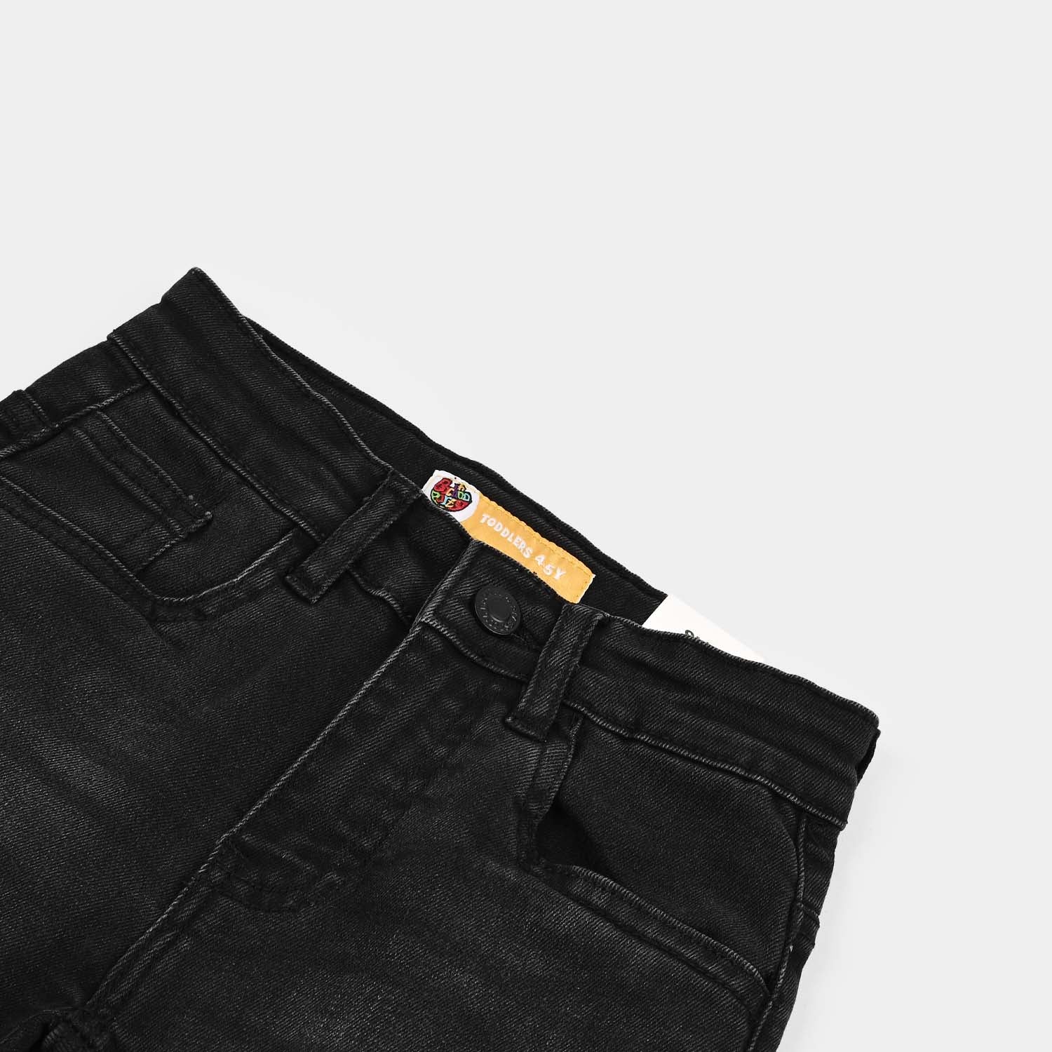 Boys Denim Stretch Pant BASIC- Black - Image 2