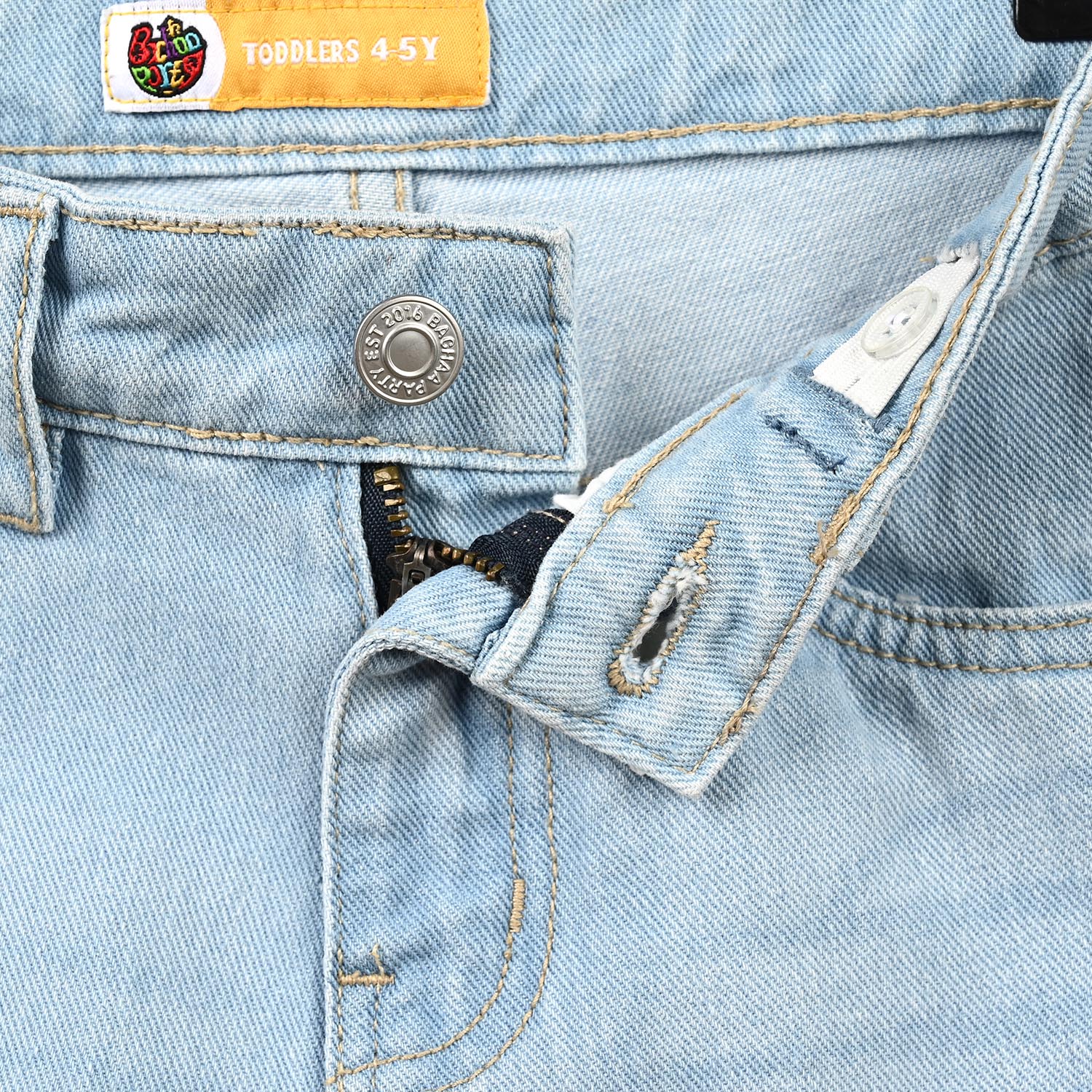 Boys Denim Stretch Pant BASIC- Light Blue - Image 2